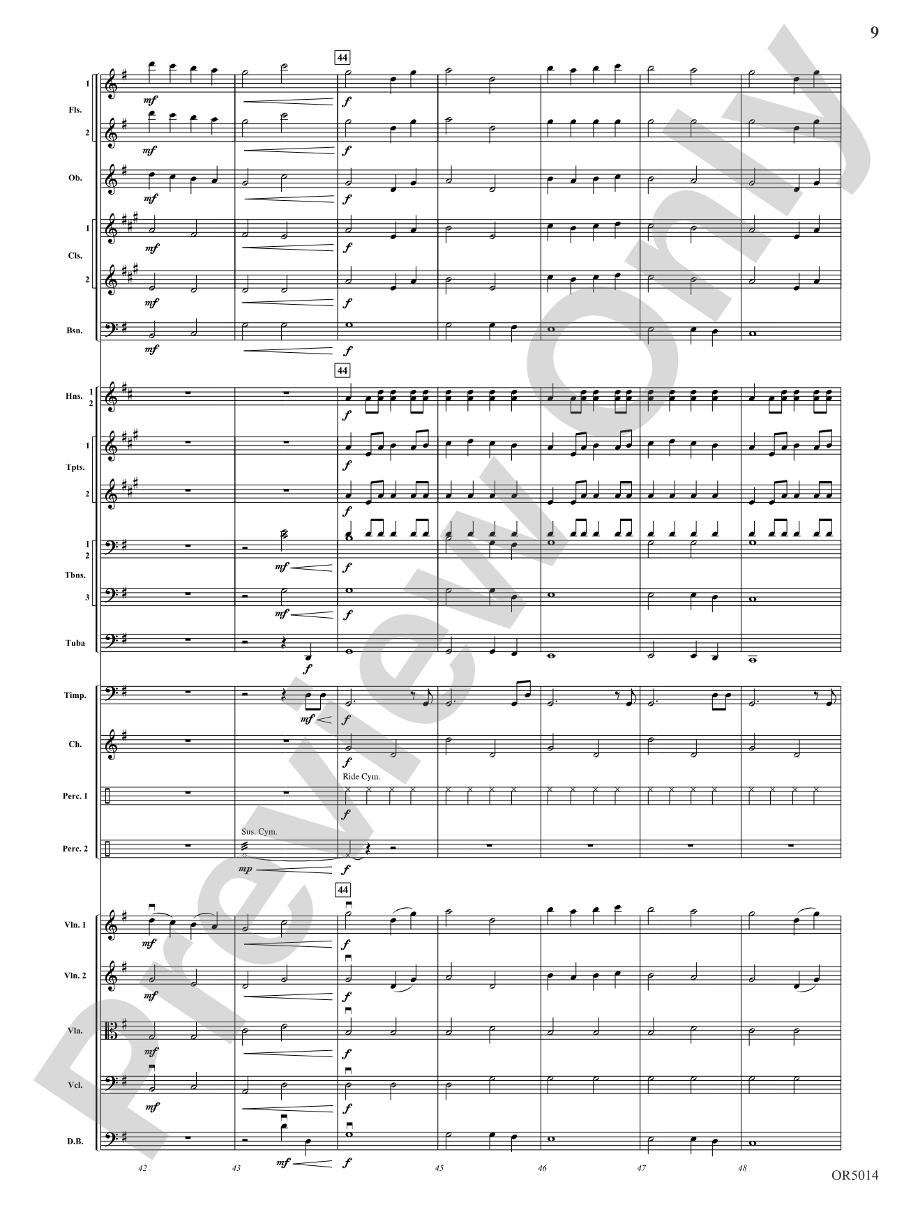 A Festive Fanfare: Score
