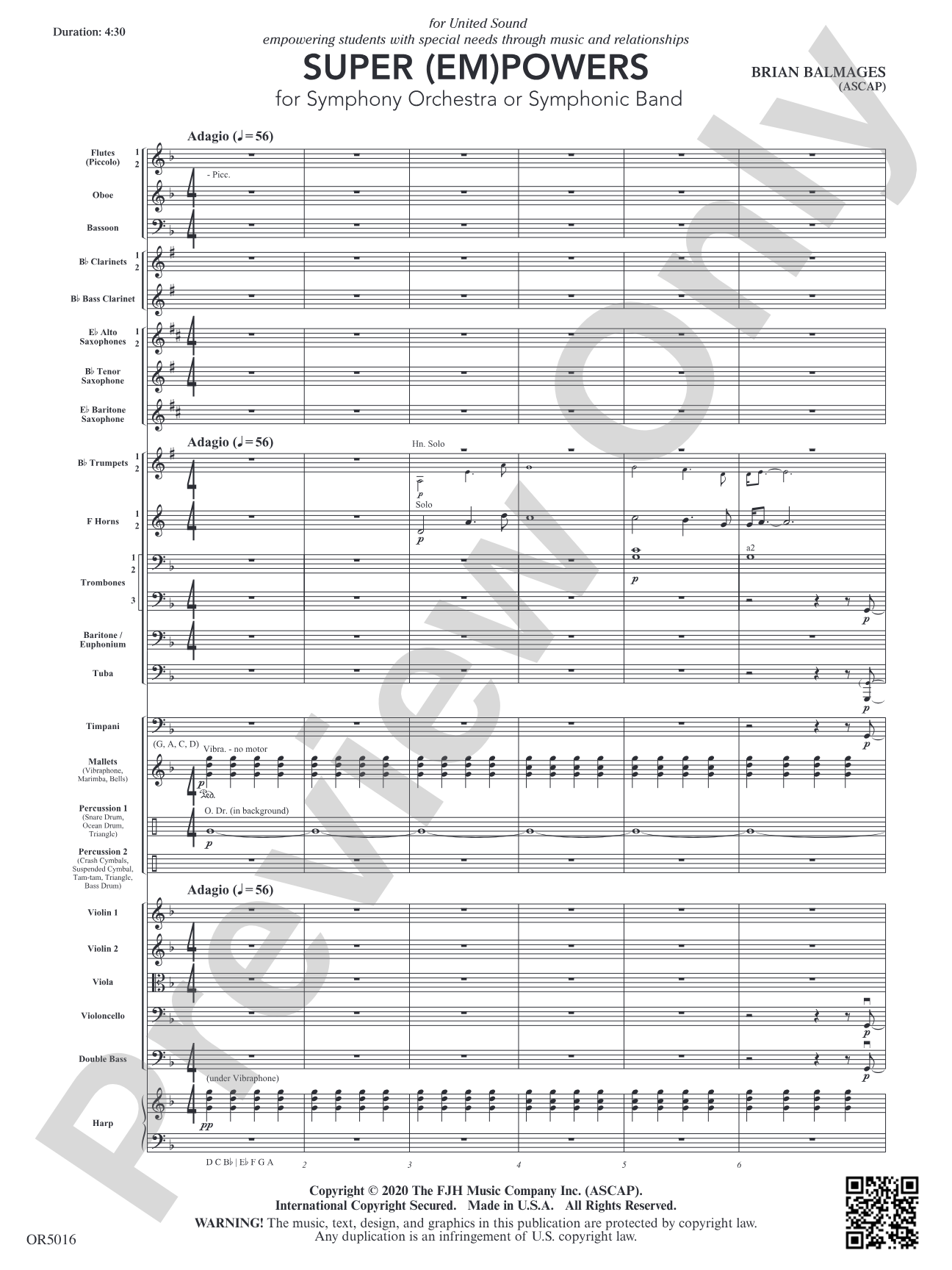 Super (Em)Powers: Full Orchestra Conductor Score & Parts