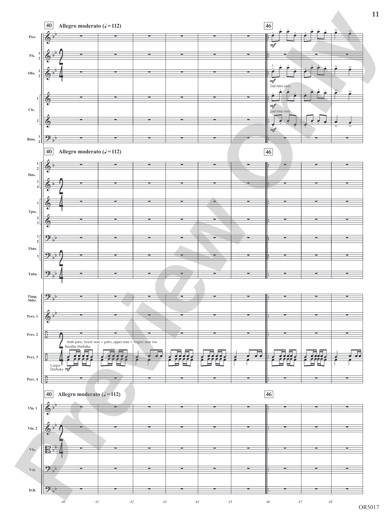 Arabian Dances: Full Orchestra Conductor Score & Parts
