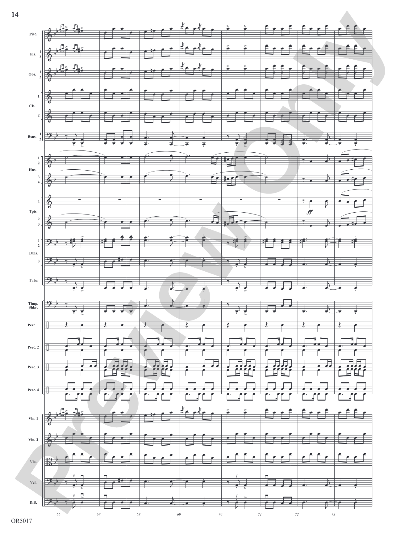 Arabian Dances: Full Orchestra Conductor Score & Parts
