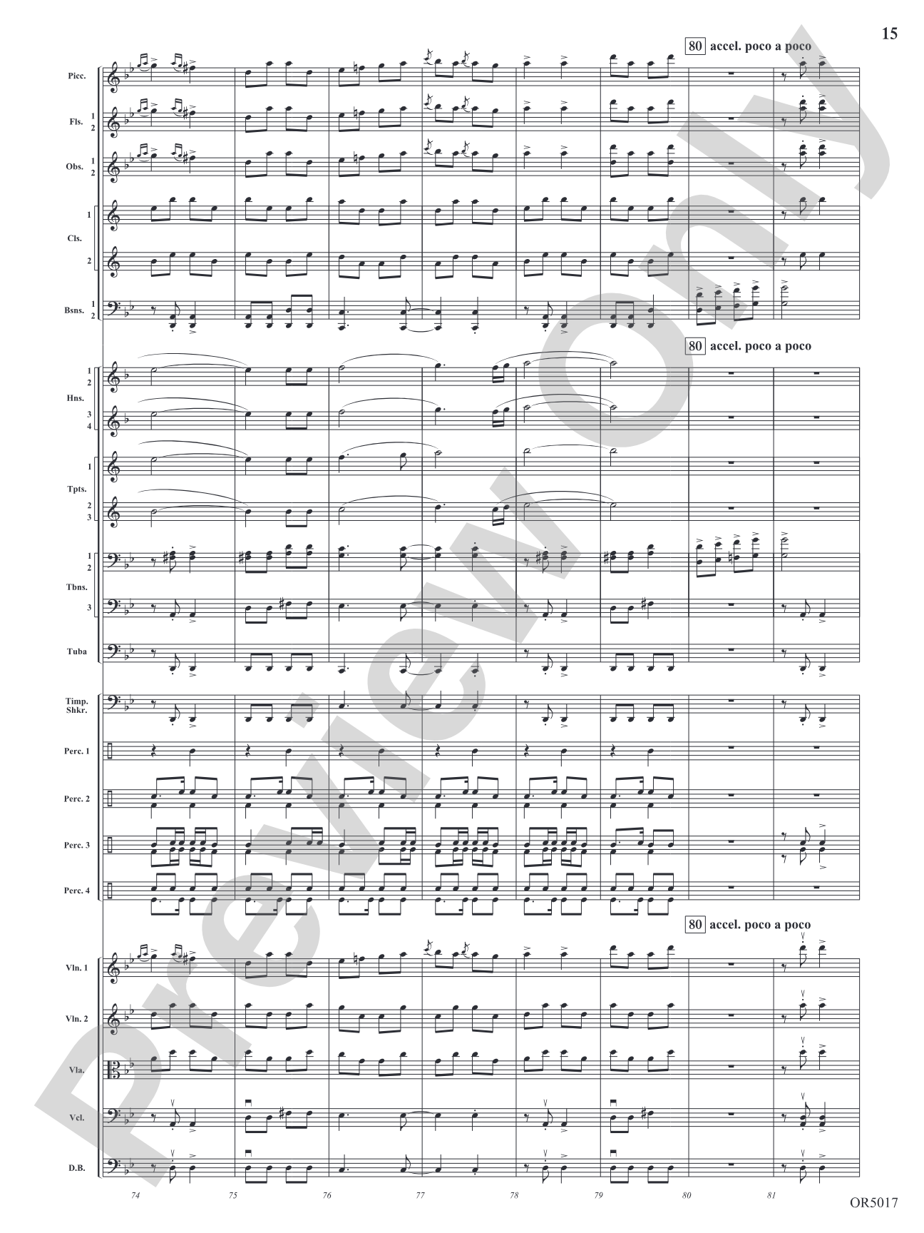 Arabian Dances: Full Orchestra Conductor Score & Parts