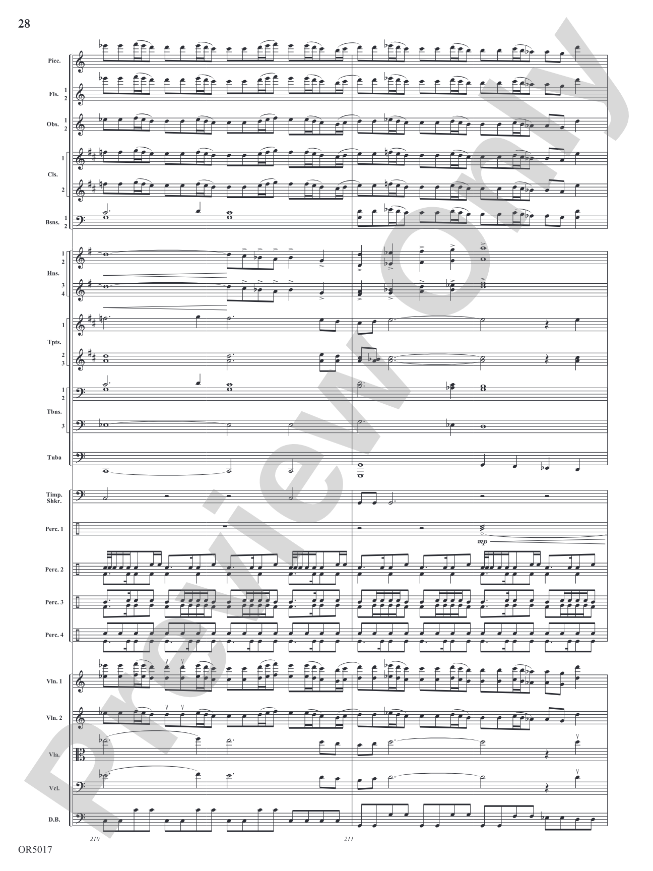 Arabian Dances: Full Orchestra Conductor Score & Parts