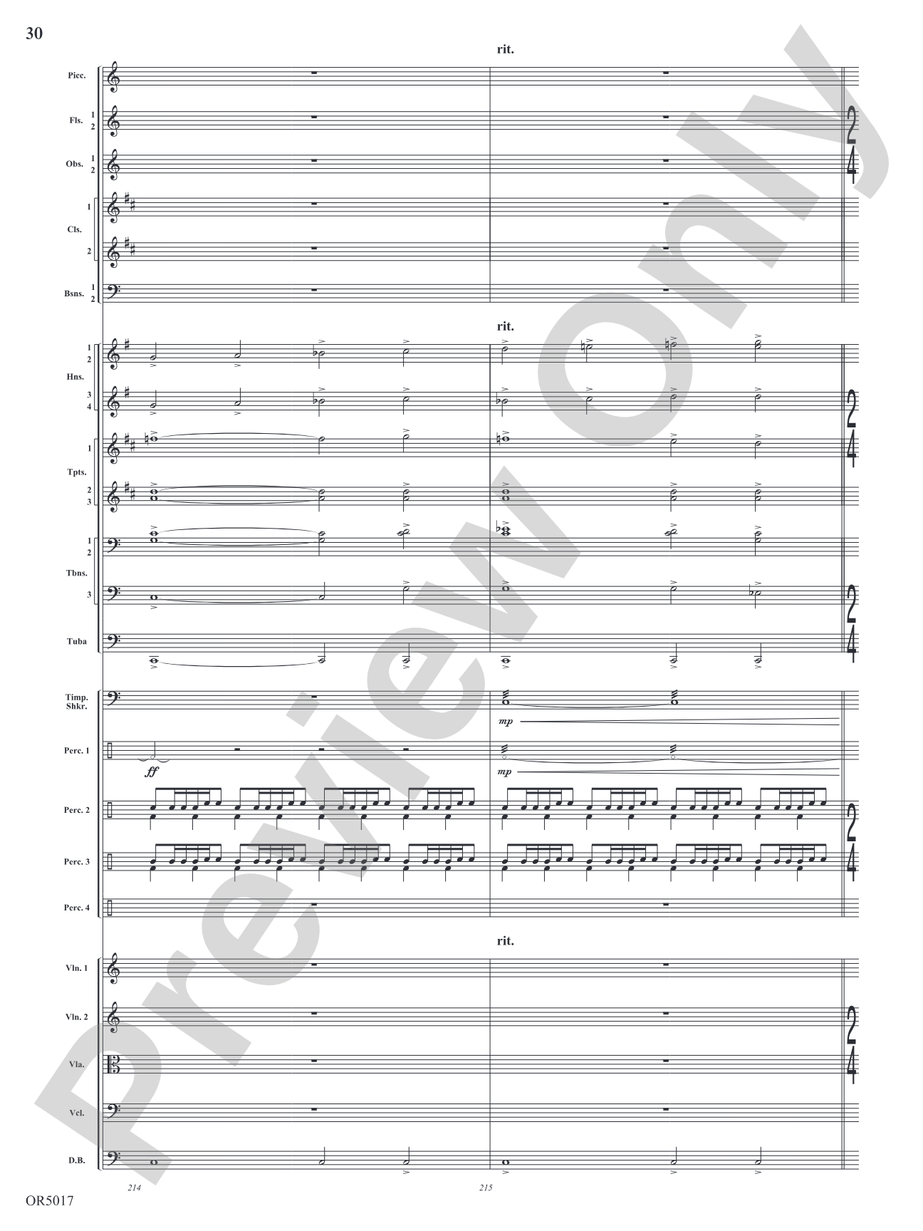 Arabian Dances: Full Orchestra Conductor Score & Parts
