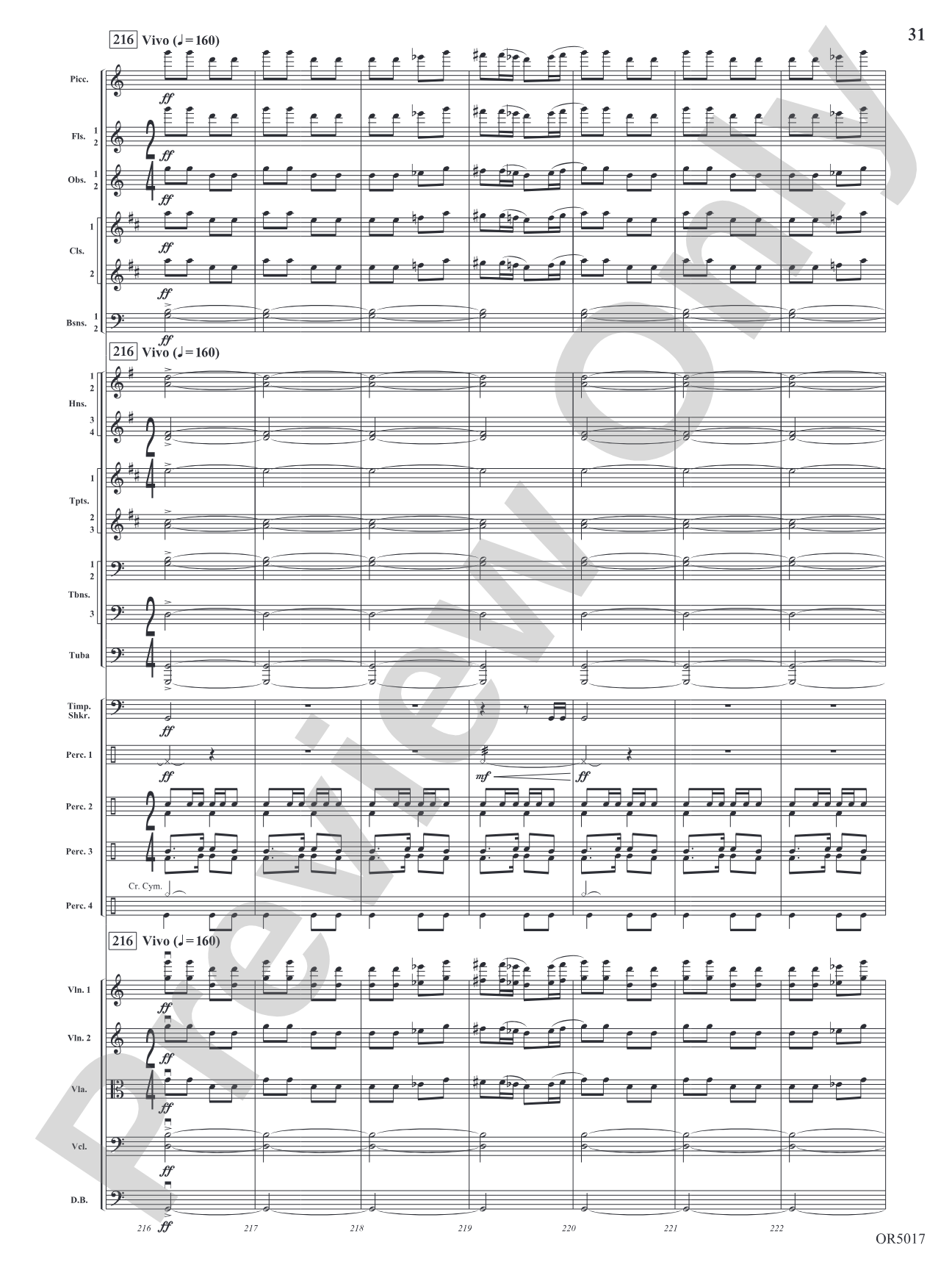 Arabian Dances: Full Orchestra Conductor Score & Parts