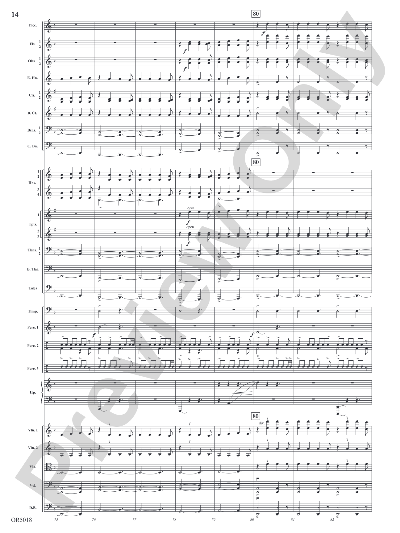 Alpha and Omega: Full Orchestra Conductor Score & Parts