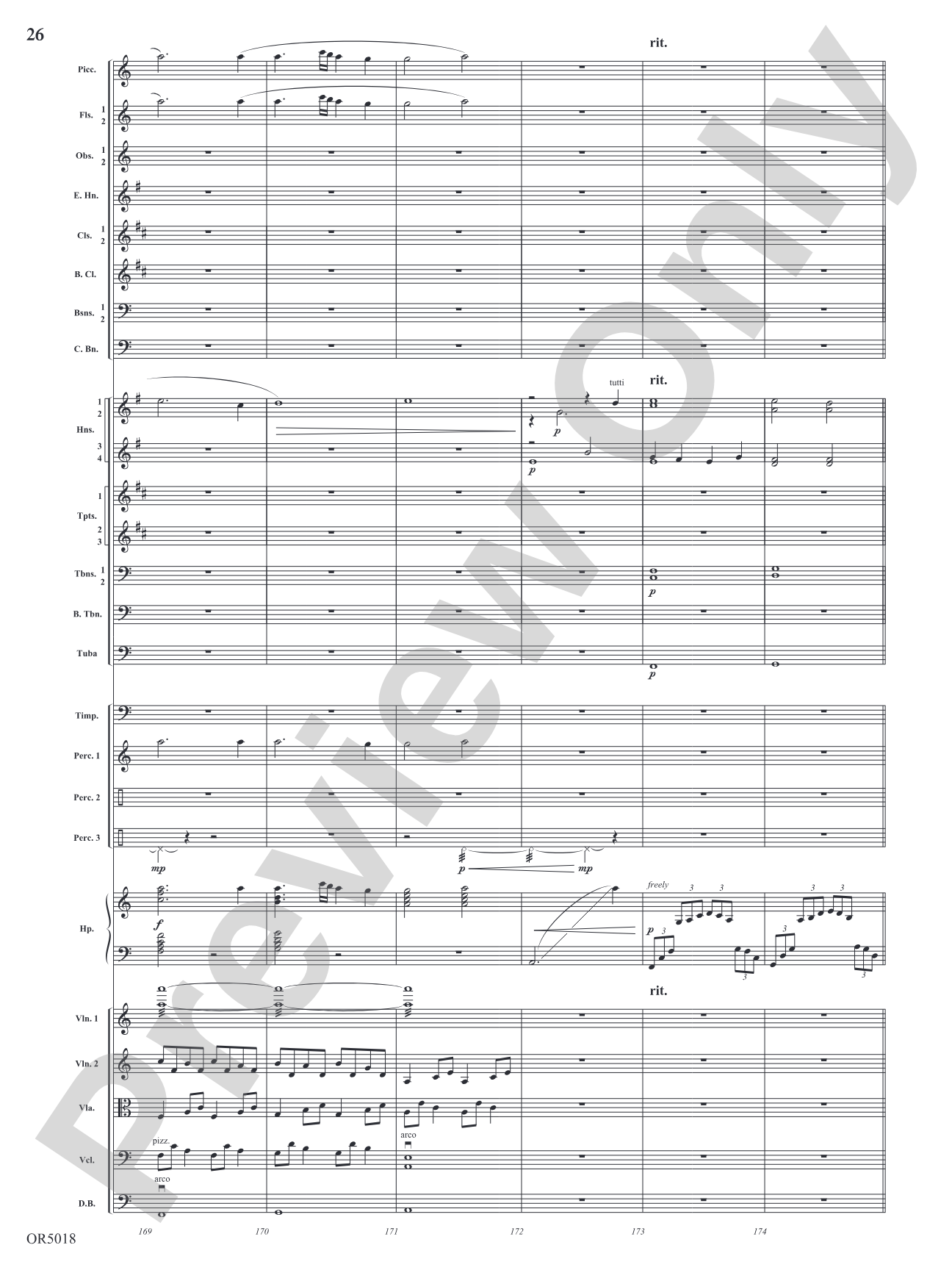 Alpha and Omega: Full Orchestra Conductor Score & Parts