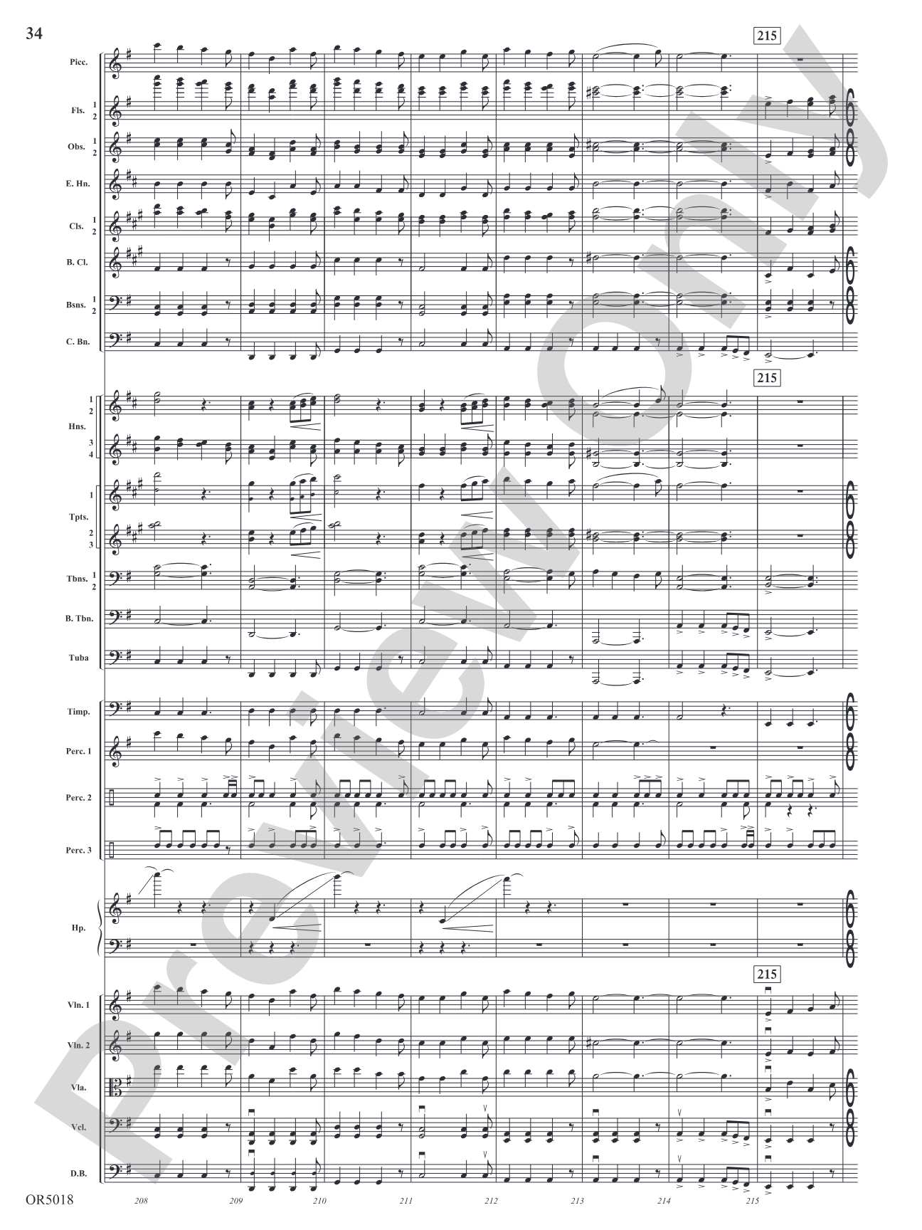Alpha and Omega: Full Orchestra Conductor Score & Parts