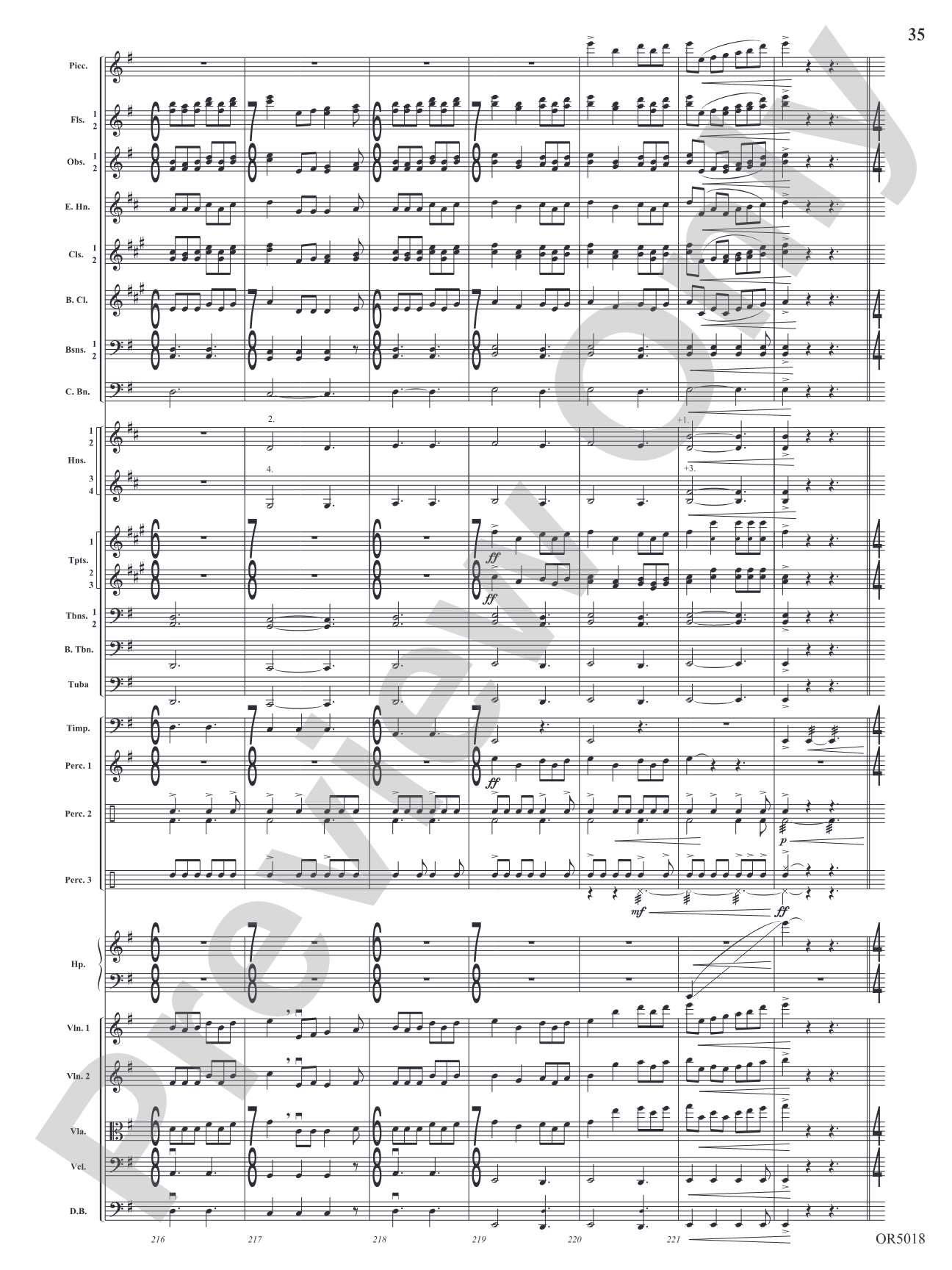 Alpha and Omega: Full Orchestra Conductor Score & Parts