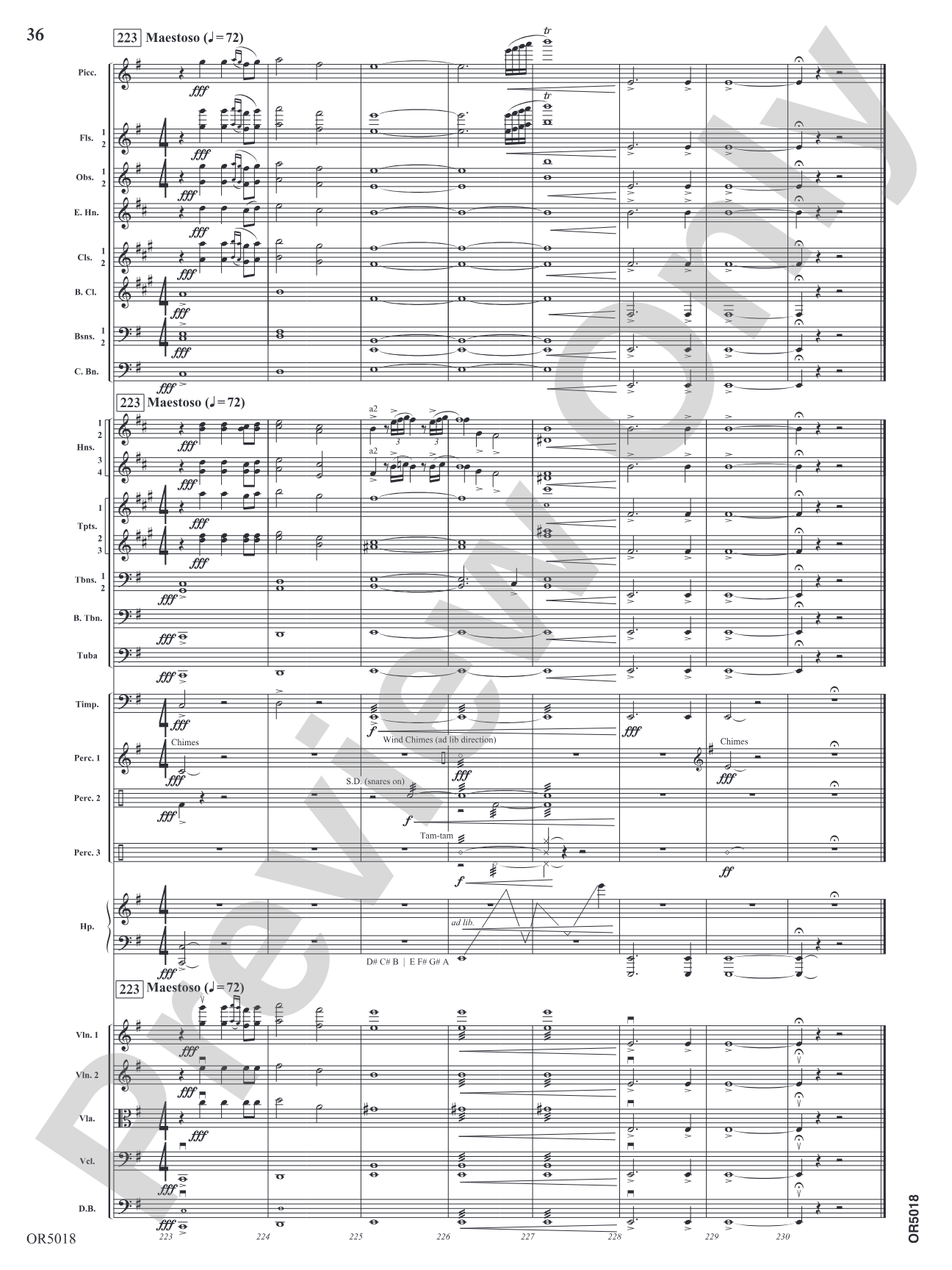 Alpha and Omega: Full Orchestra Conductor Score & Parts
