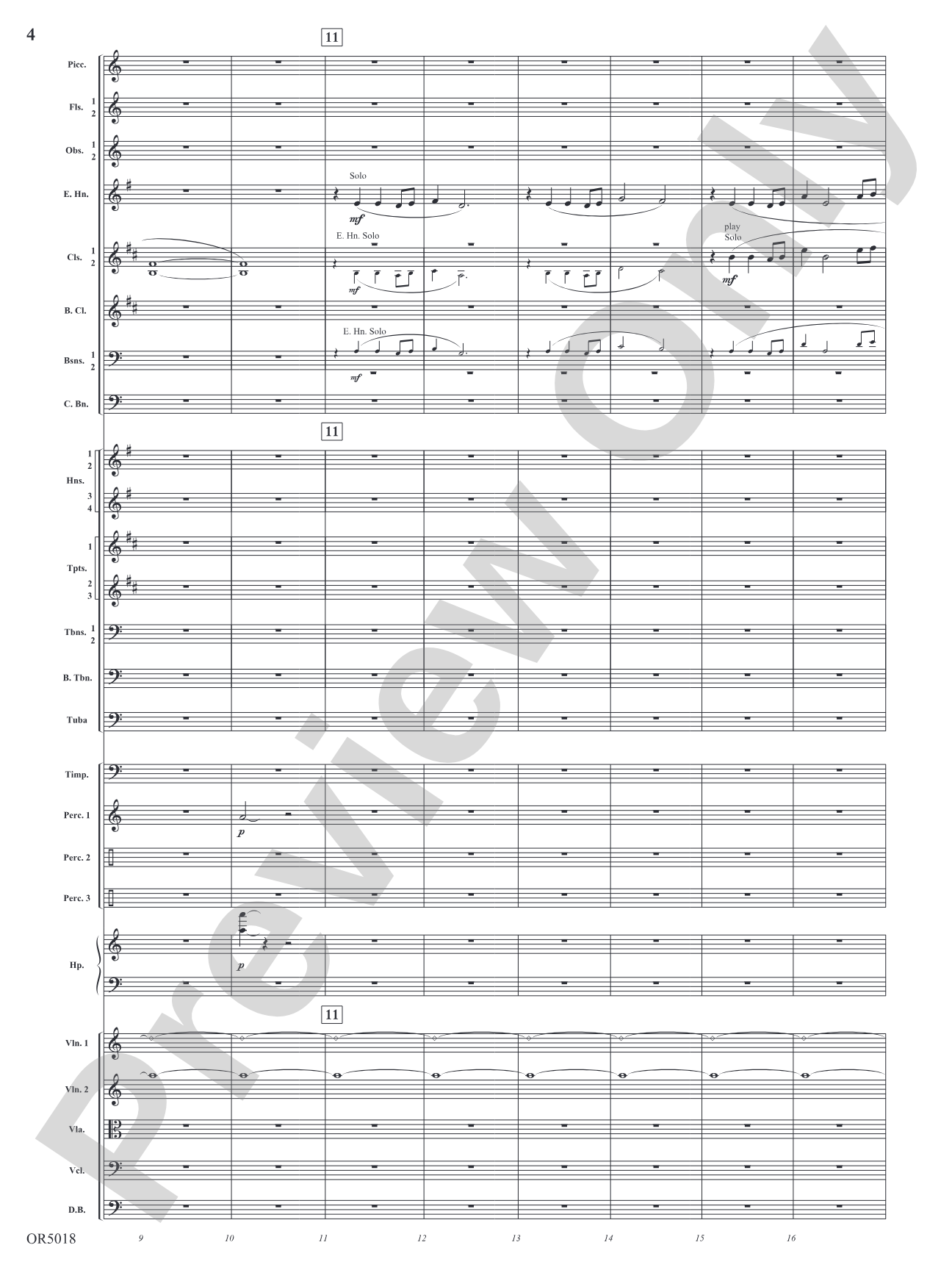 Alpha and Omega: Full Orchestra Conductor Score & Parts