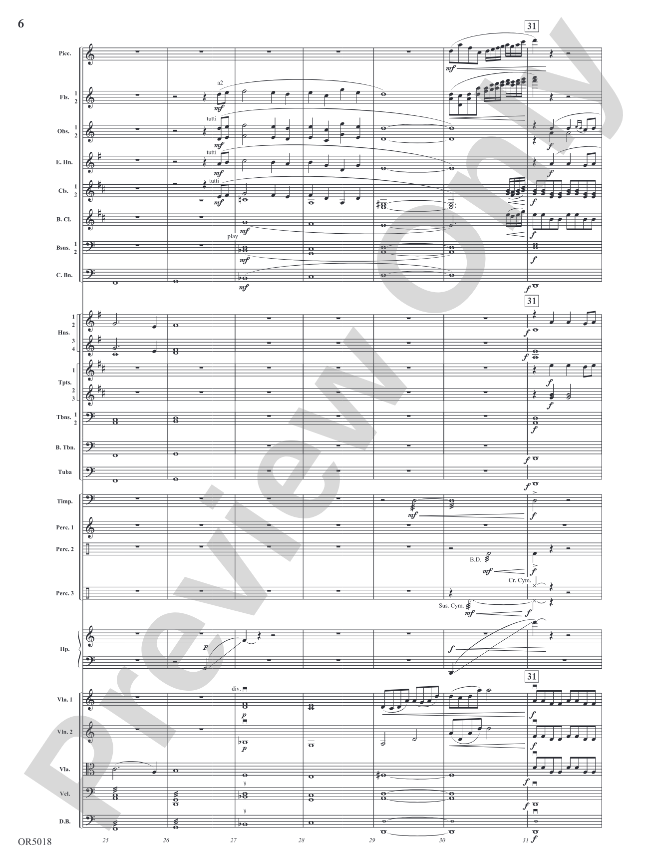 Alpha and Omega: Full Orchestra Conductor Score & Parts