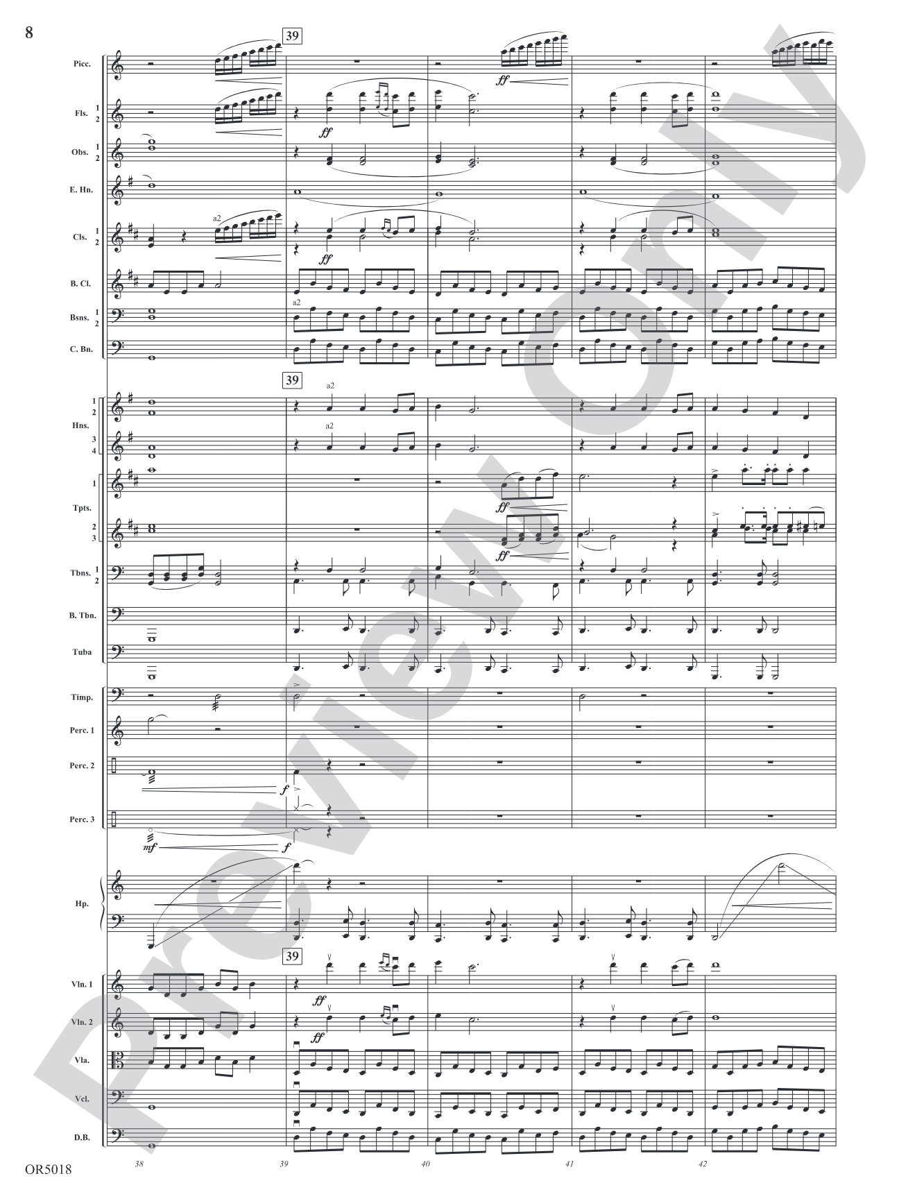 Alpha and Omega: Full Orchestra Conductor Score & Parts