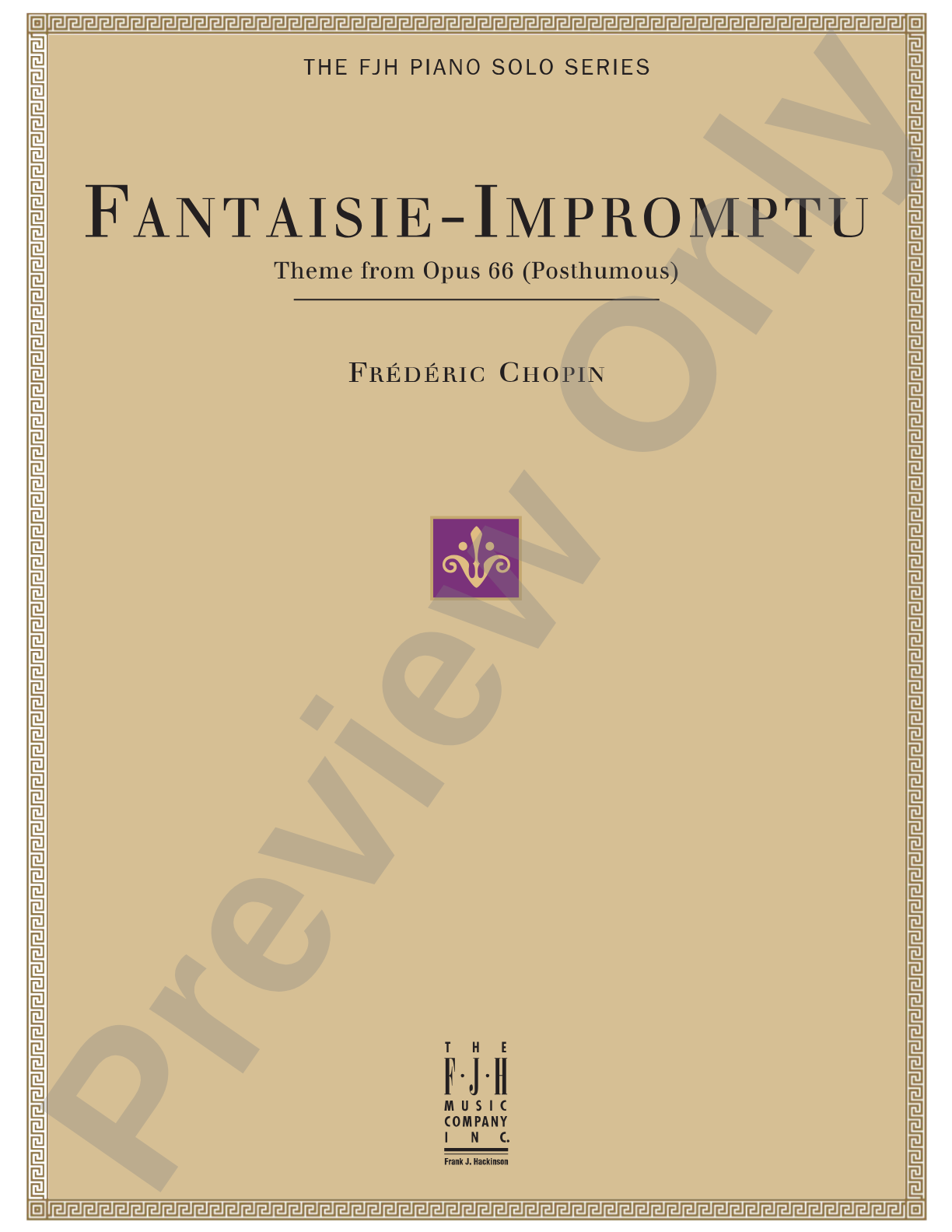 Fantaisie-Impromptu Theme from Op. 66 (Posthumous): Piano