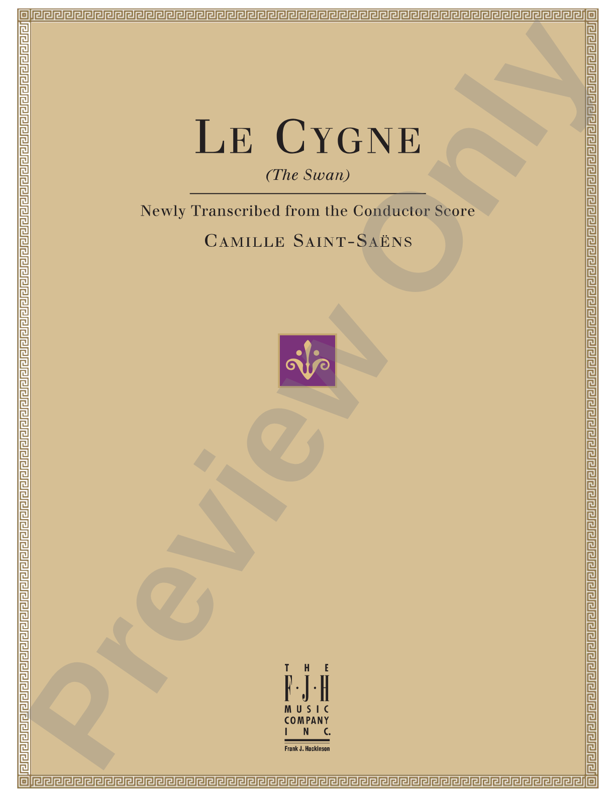 Le Cygne (The Swan): Piano