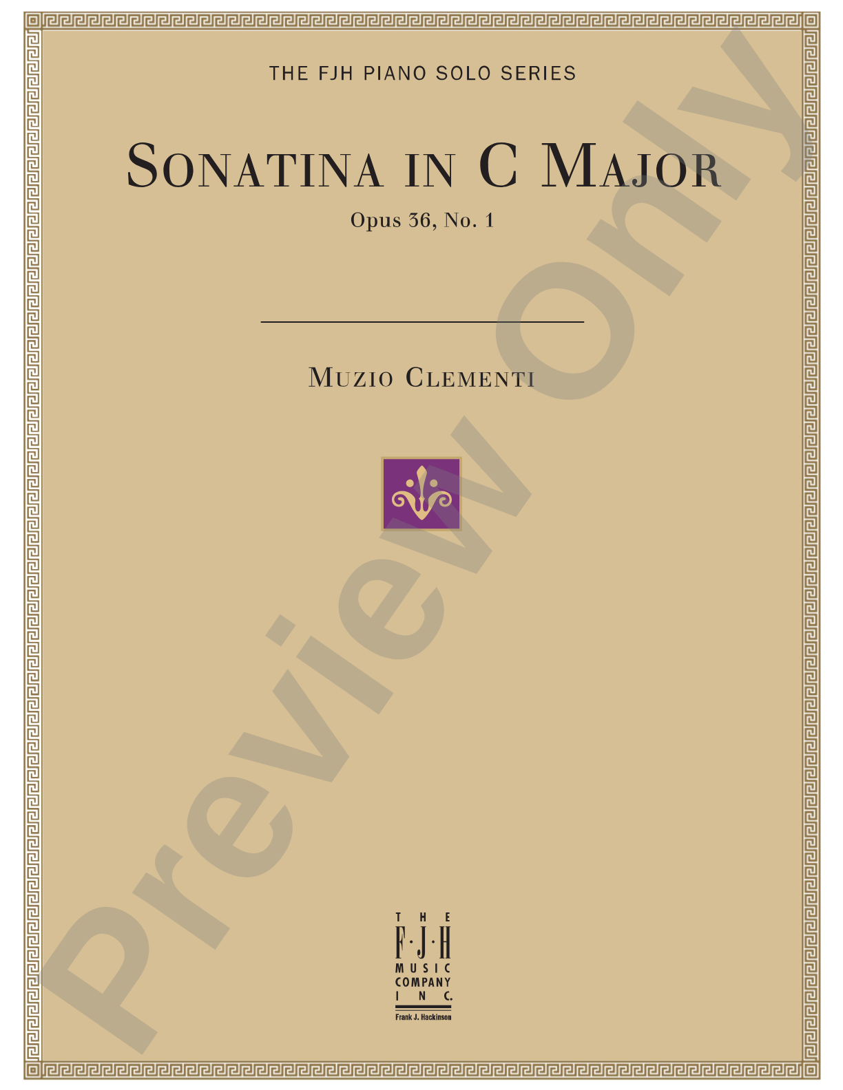 Sonatina in C Major, Op. 36, No. 1: Piano