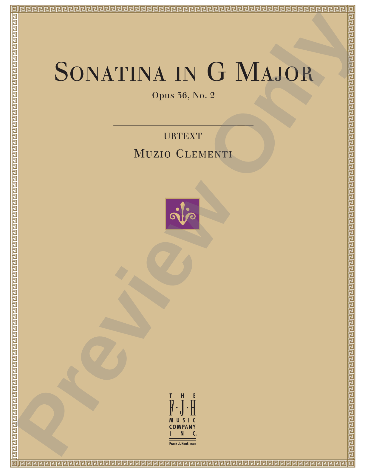 Sonatina in G Major, Op.36, No.2: Piano