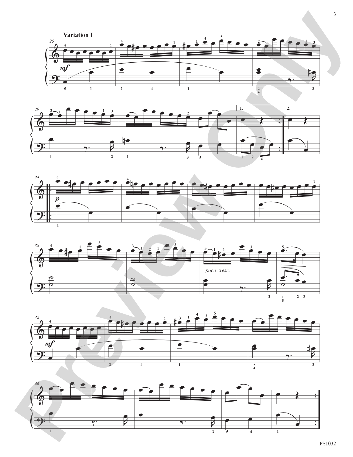 Twelve Variations on "Ah, vous dirai-je, Maman": Piano