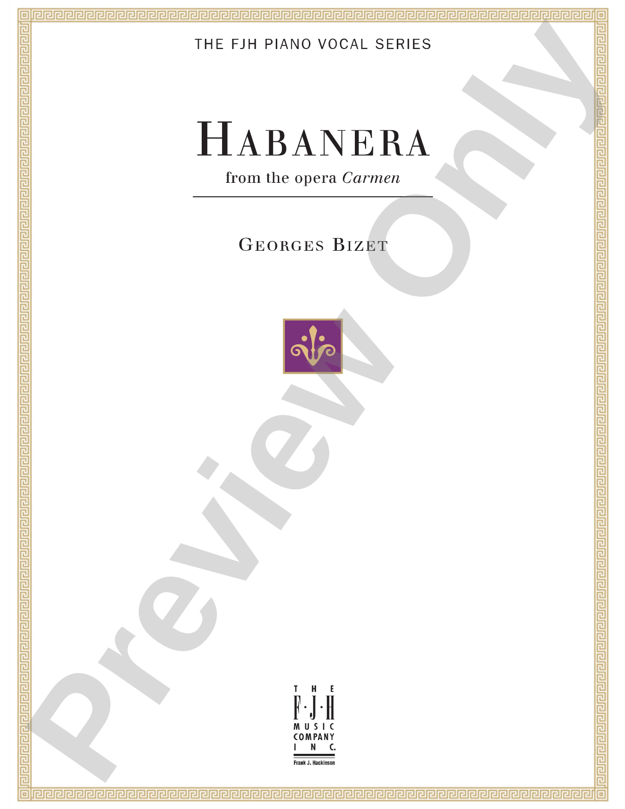 Habanera (from the opera Carmen): Piano/Vocal