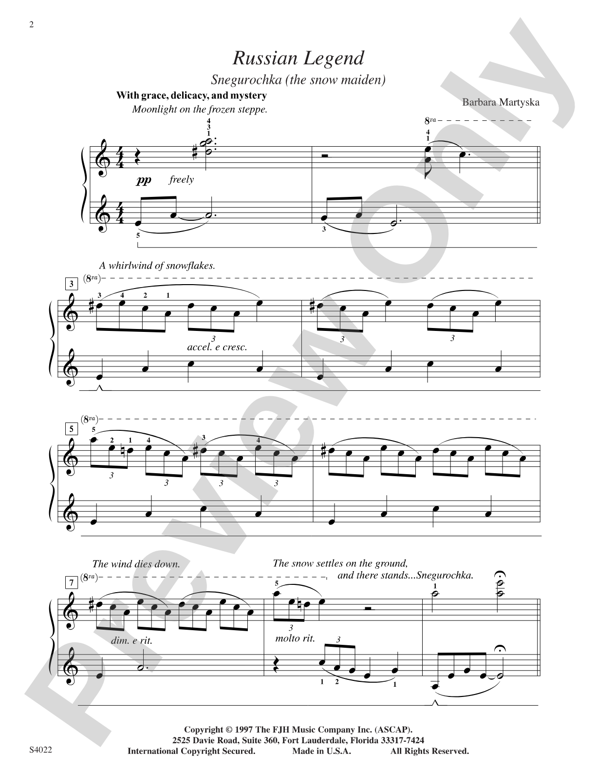 Russian Legend: Piano