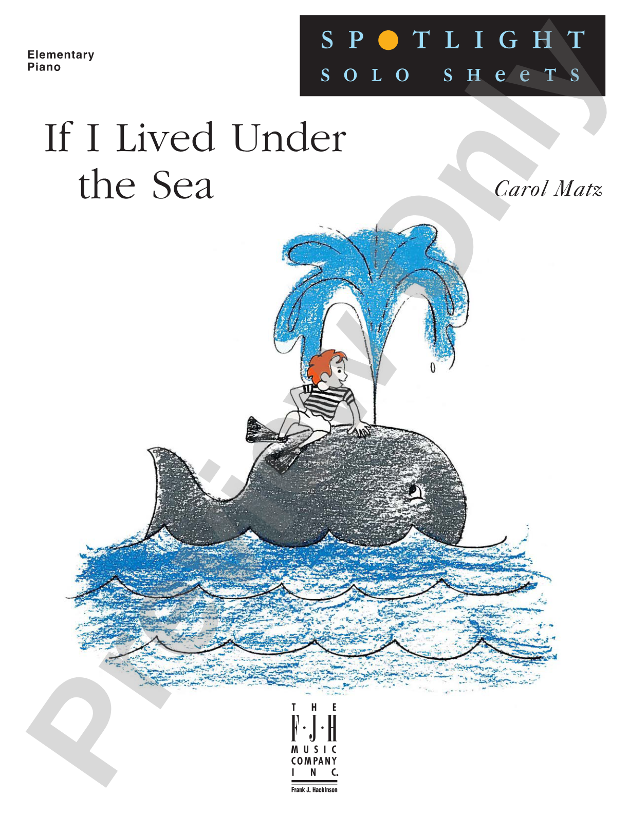 If I Lived Under the Sea: Piano