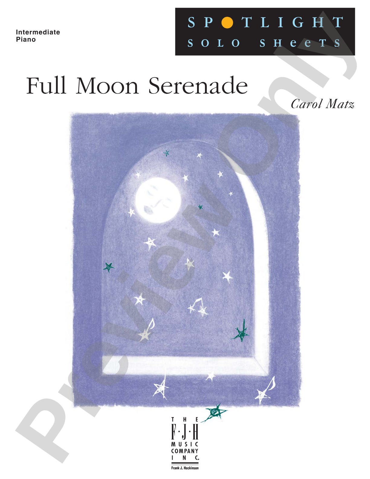 Full Moon Serenade: Piano