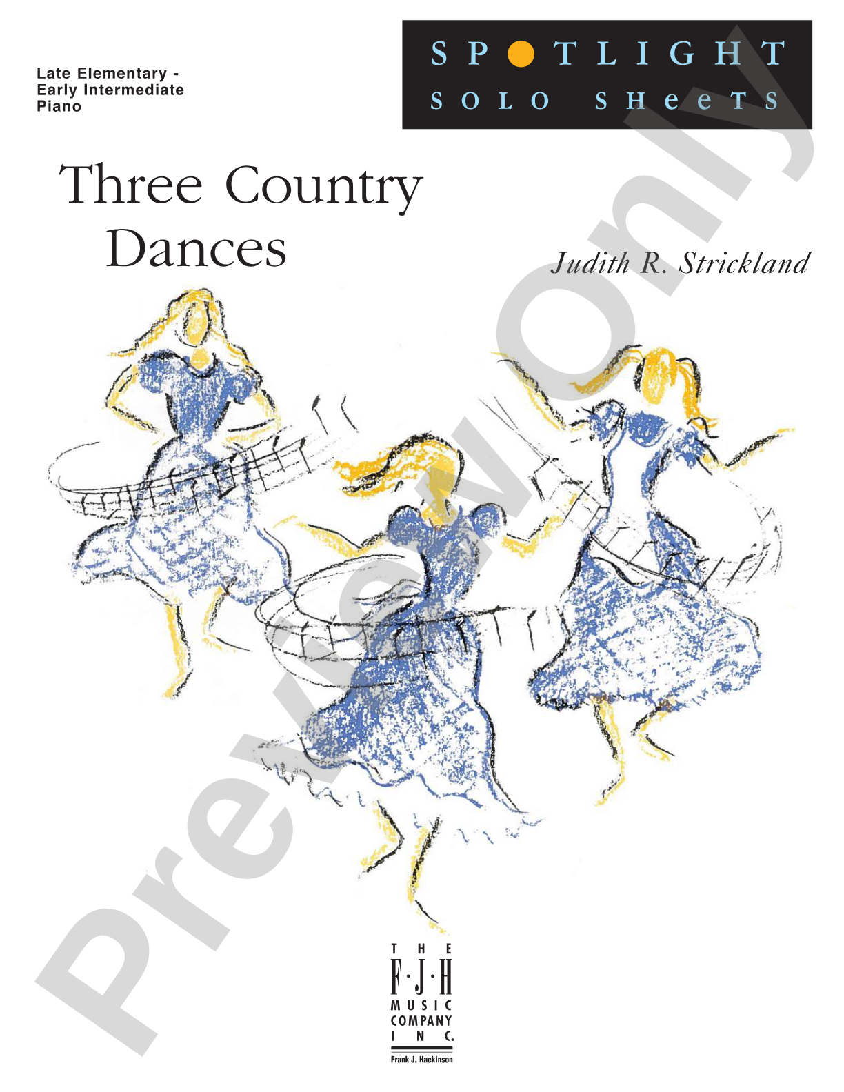 Three Country Dances: Piano