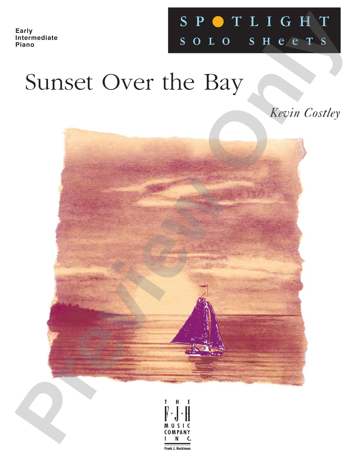 Sunset Over the Bay: Piano
