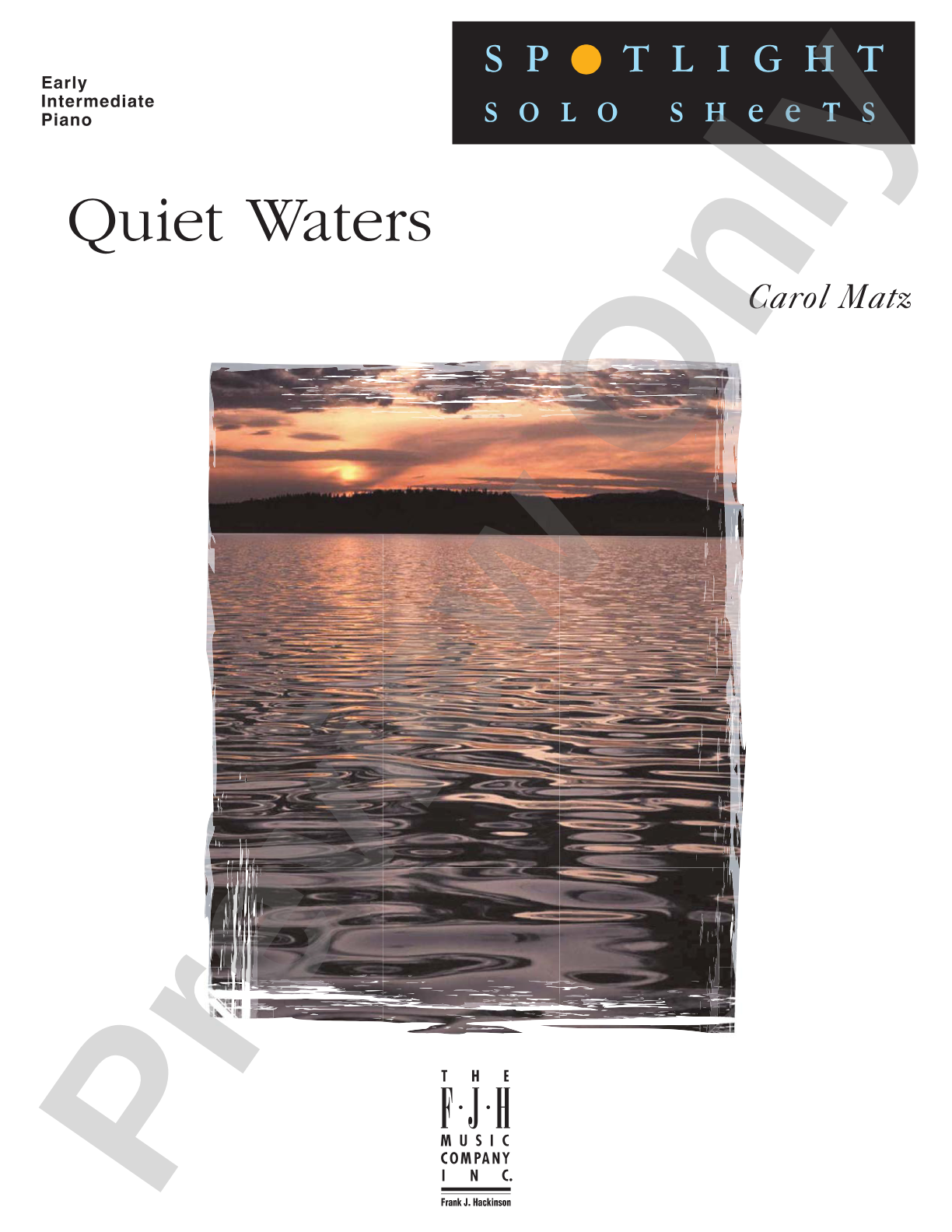 Quiet Waters: Piano