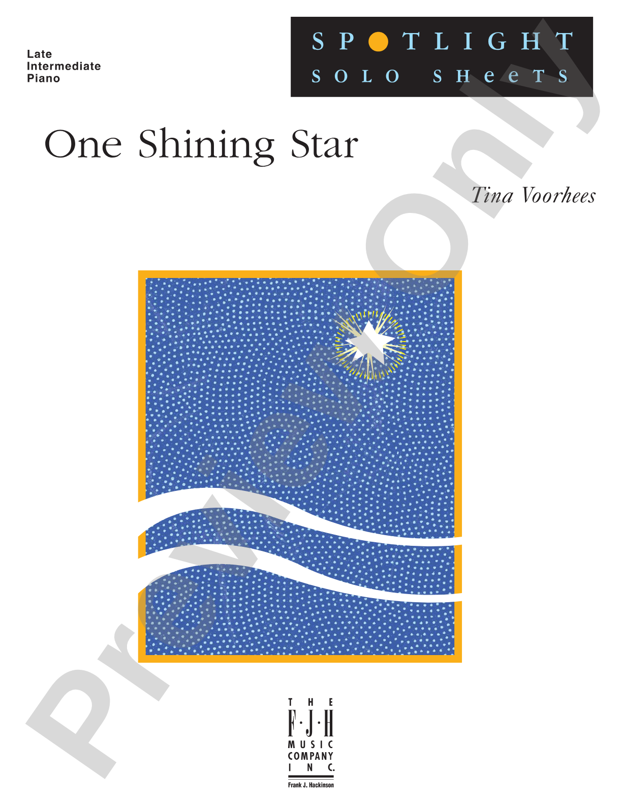 One Shining Star: Piano
