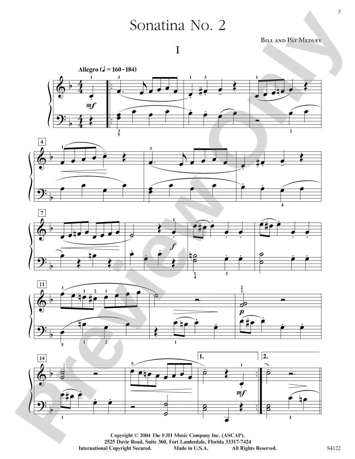 Sonatina No. 2: Piano