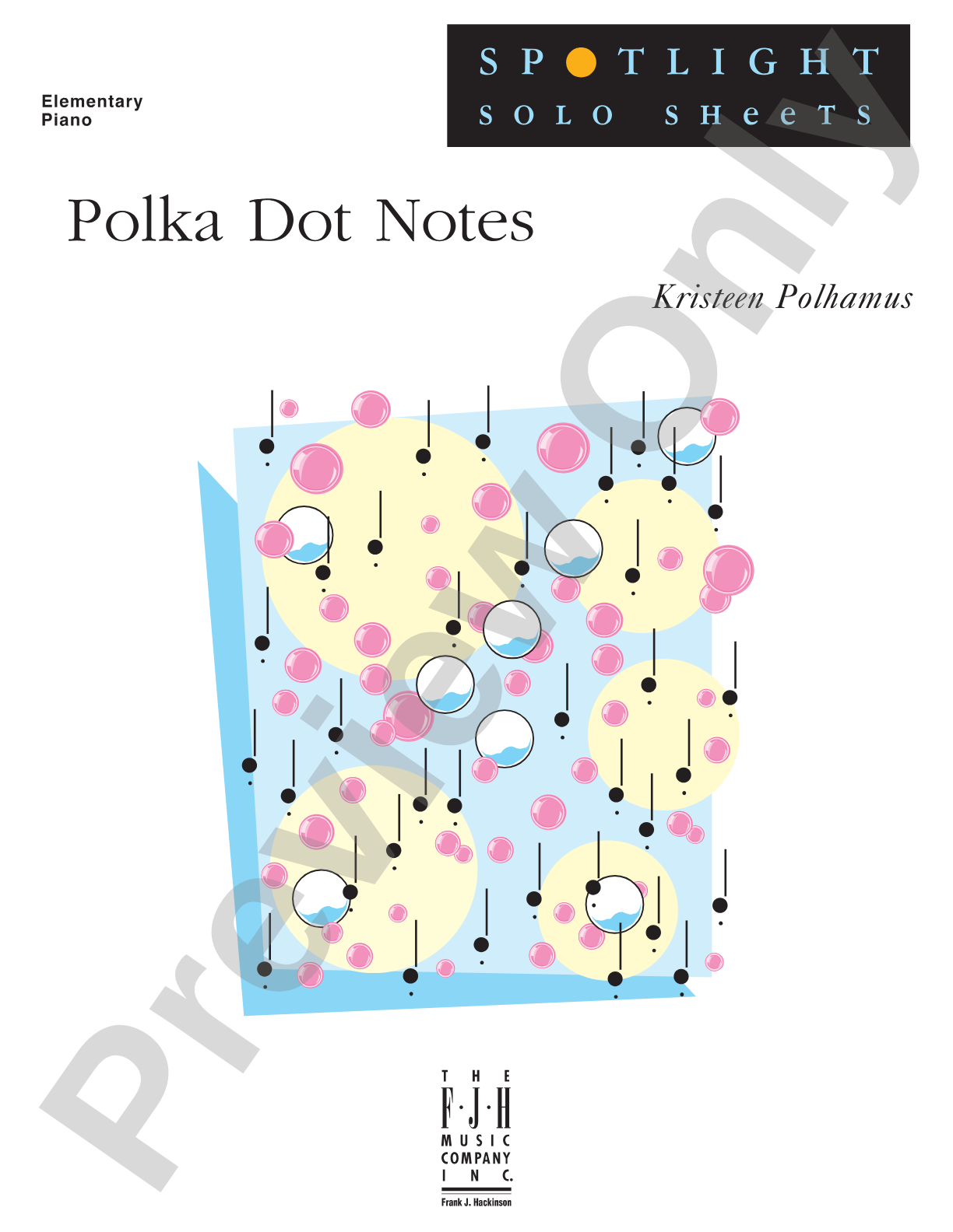 Polka Dot Notes: Piano