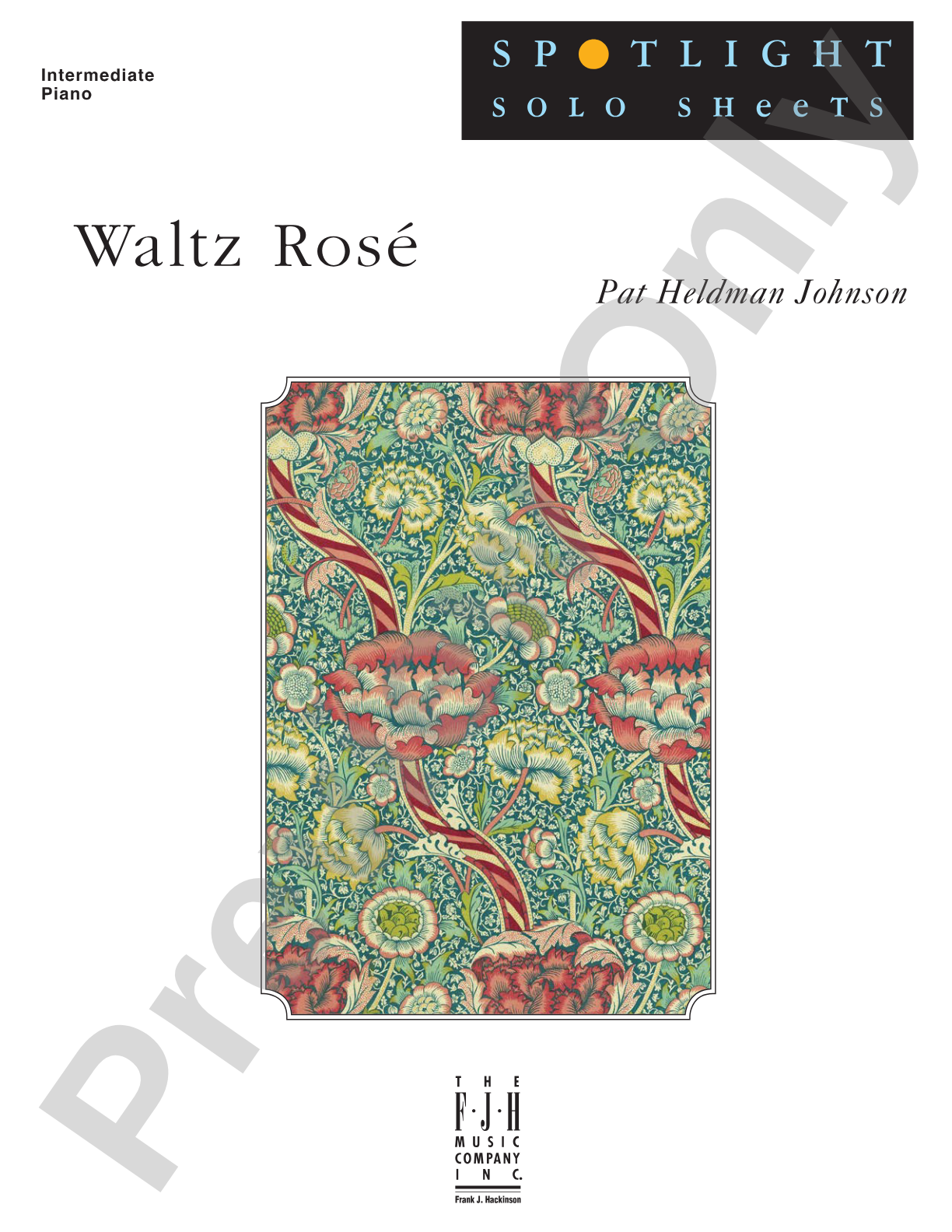 Waltz Rosé: Piano