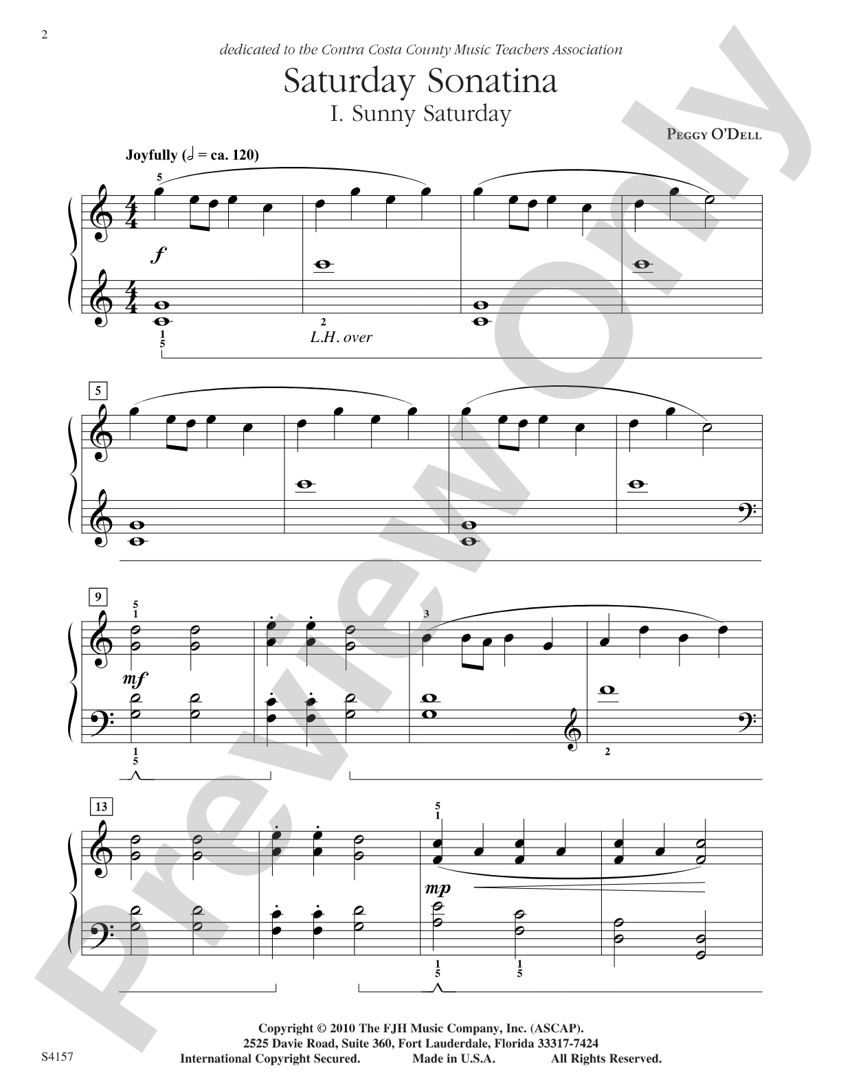 Saturday Sonatina: Piano