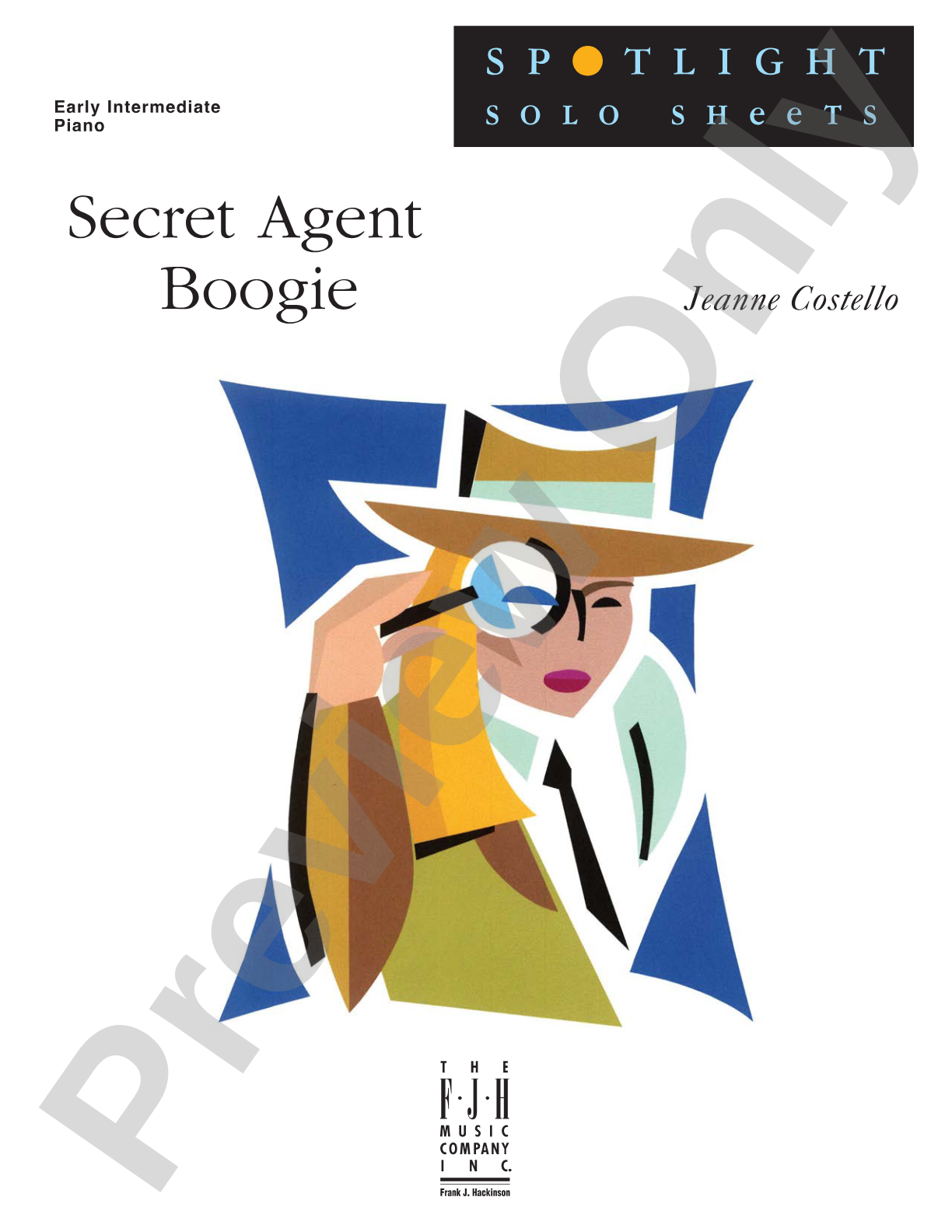Secret Agent Boogie: Piano