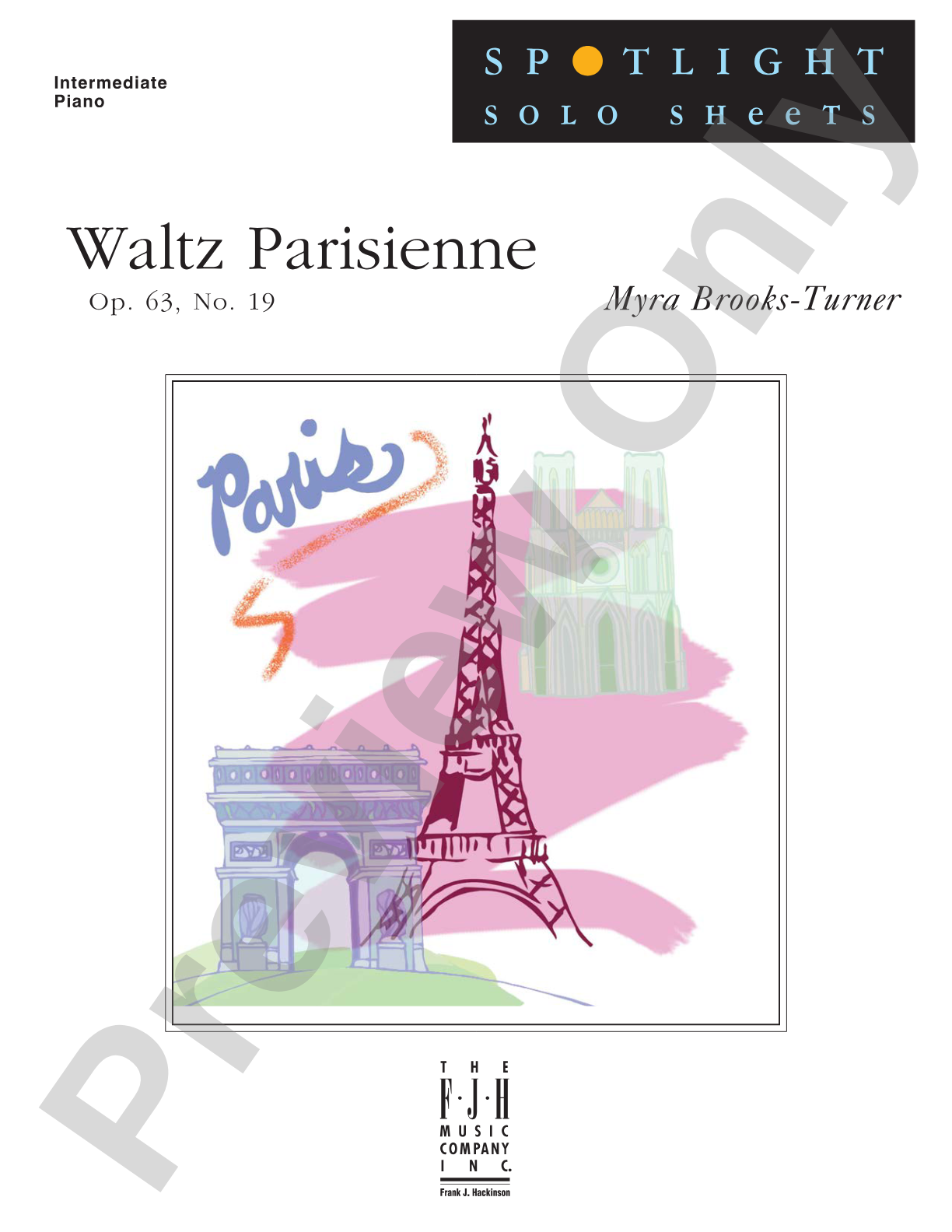 Waltz Parisienne, Op. 63, No. 19: Piano