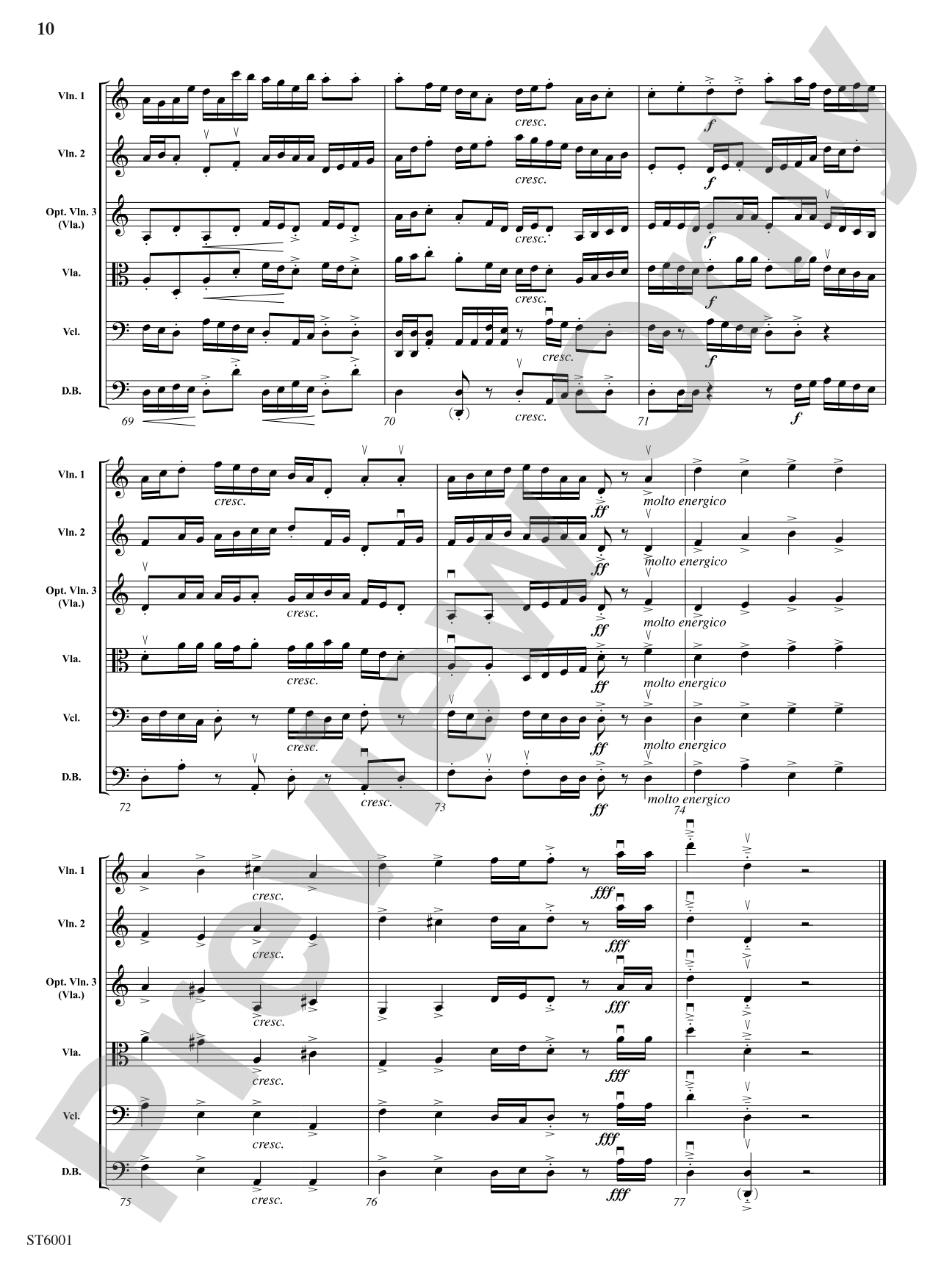 Helter-Skelter: String Orchestra Conductor Score & Parts