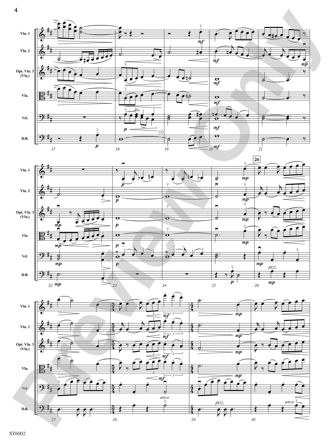 When Summer's in the Meadow: String Orchestra Conductor Score & Parts