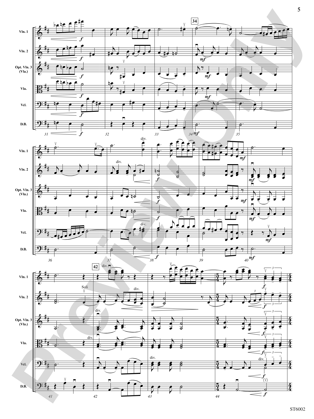 When Summer's in the Meadow: String Orchestra Conductor Score & Parts