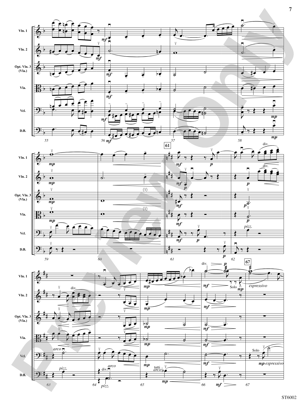 When Summer's in the Meadow: String Orchestra Conductor Score & Parts