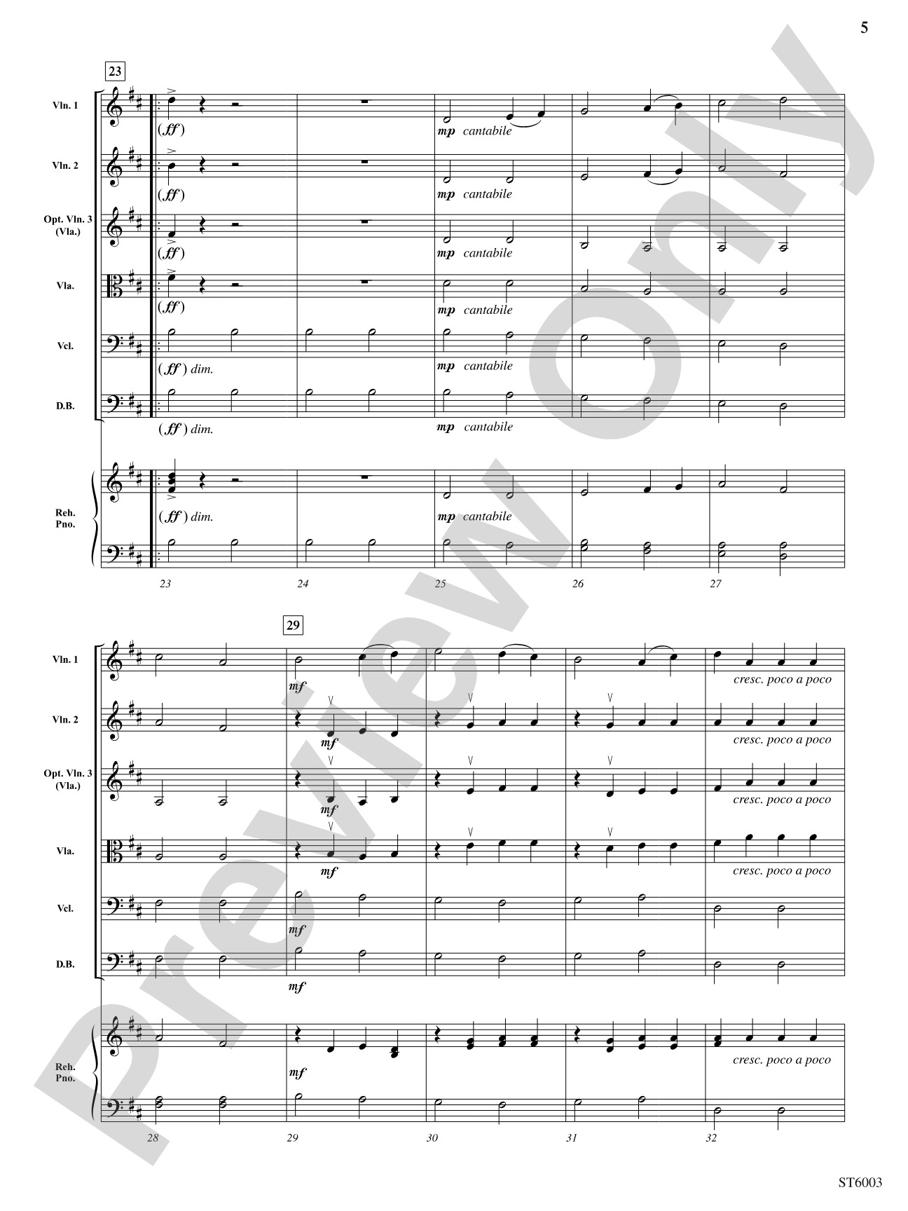 March Momentous: String Orchestra Conductor Score & Parts