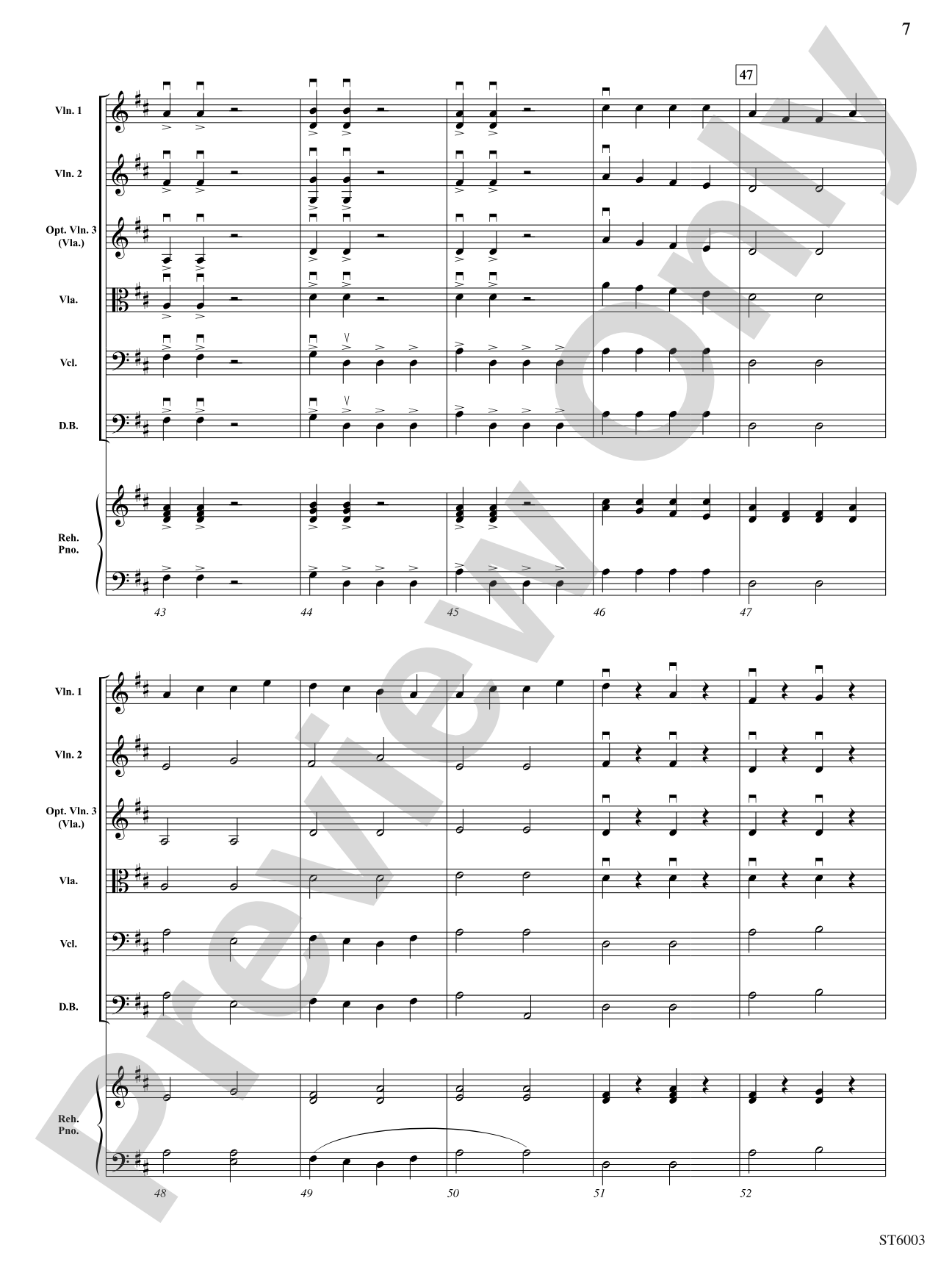 March Momentous: String Orchestra Conductor Score & Parts