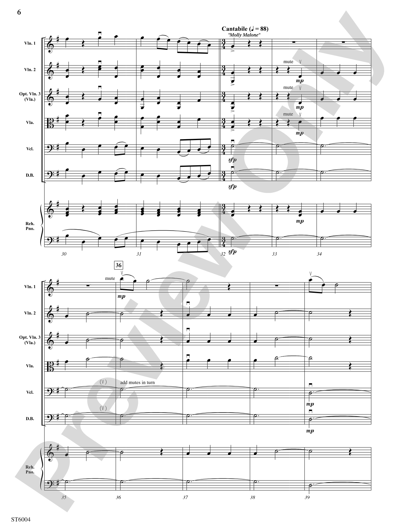 A Touch of Ireland: String Orchestra Conductor Score & Parts