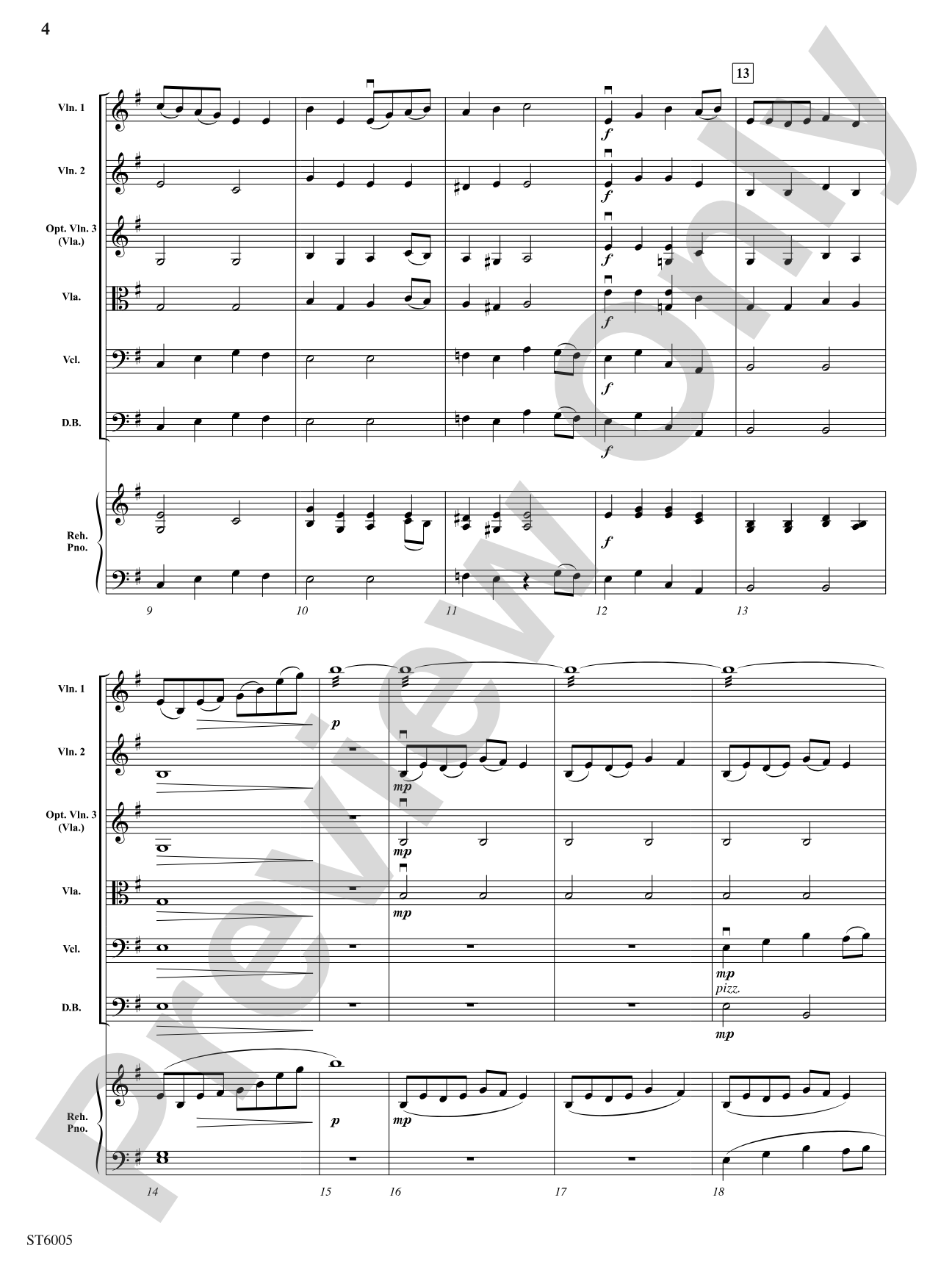 Legend: String Orchestra Conductor Score & Parts