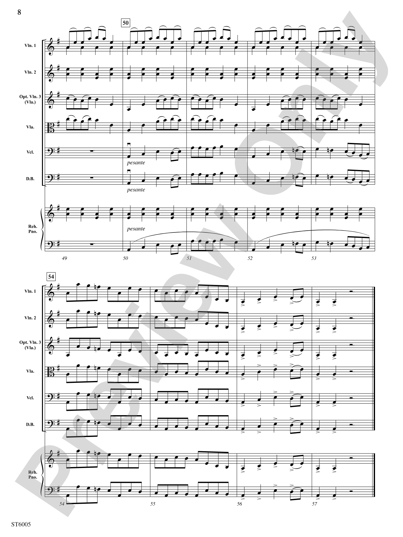 Legend: String Orchestra Conductor Score & Parts