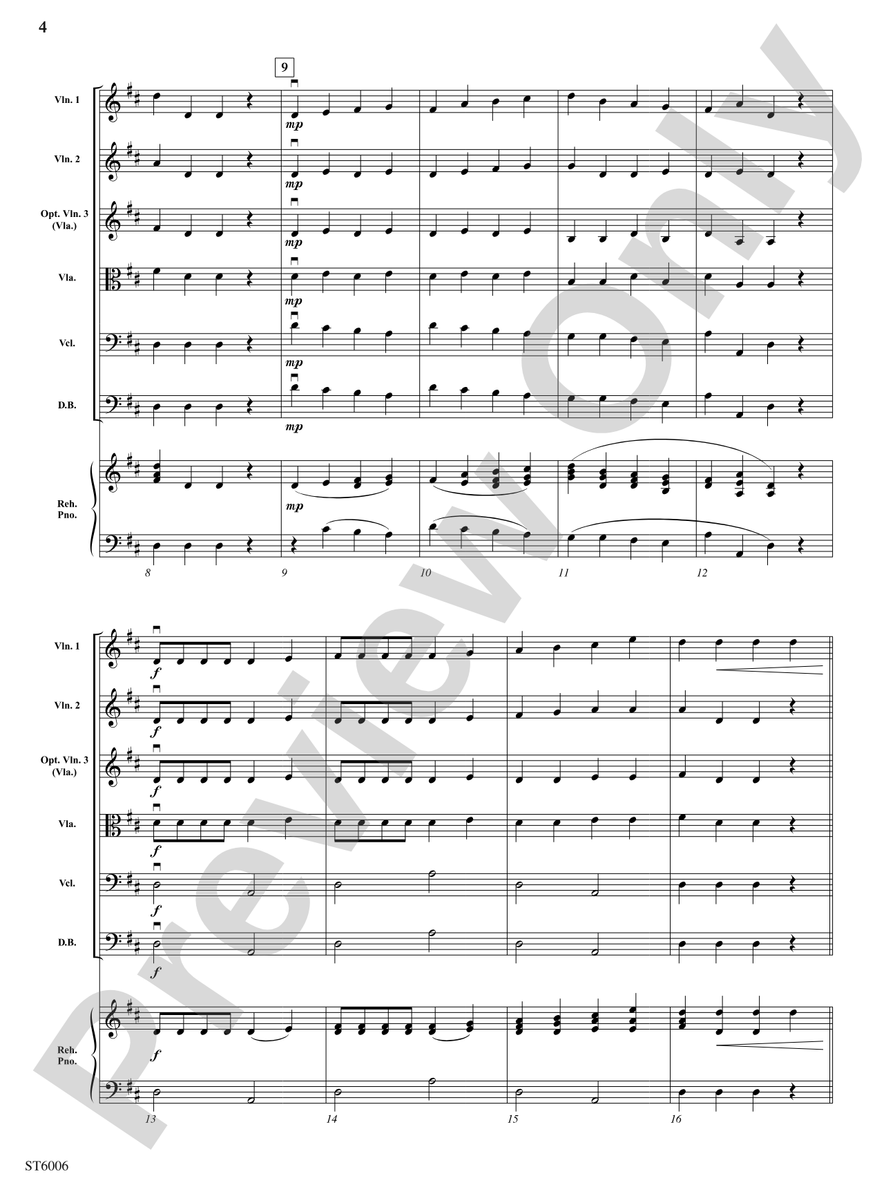 La petite danseuse: String Orchestra Conductor Score & Parts