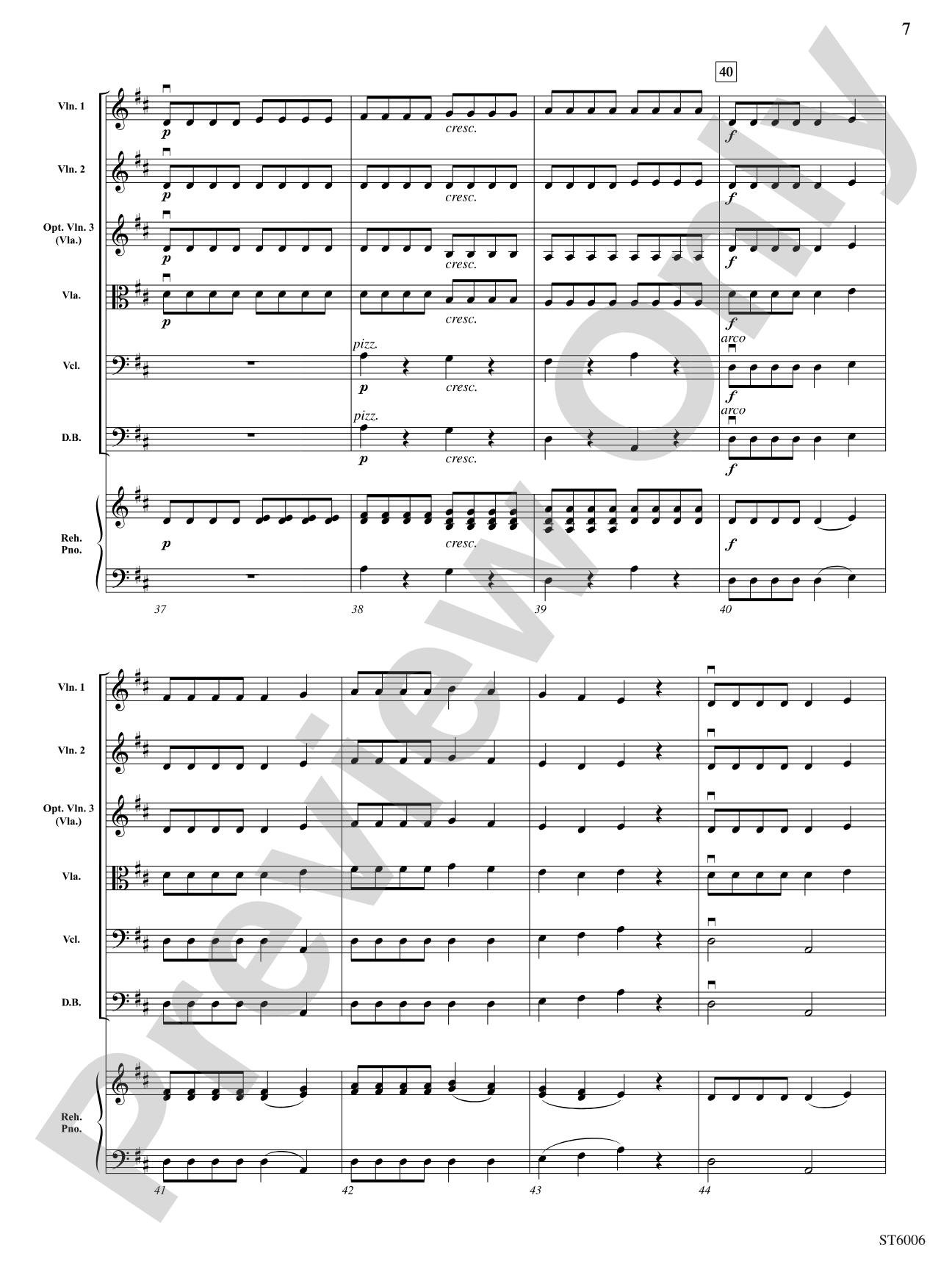 La petite danseuse: String Orchestra Conductor Score & Parts