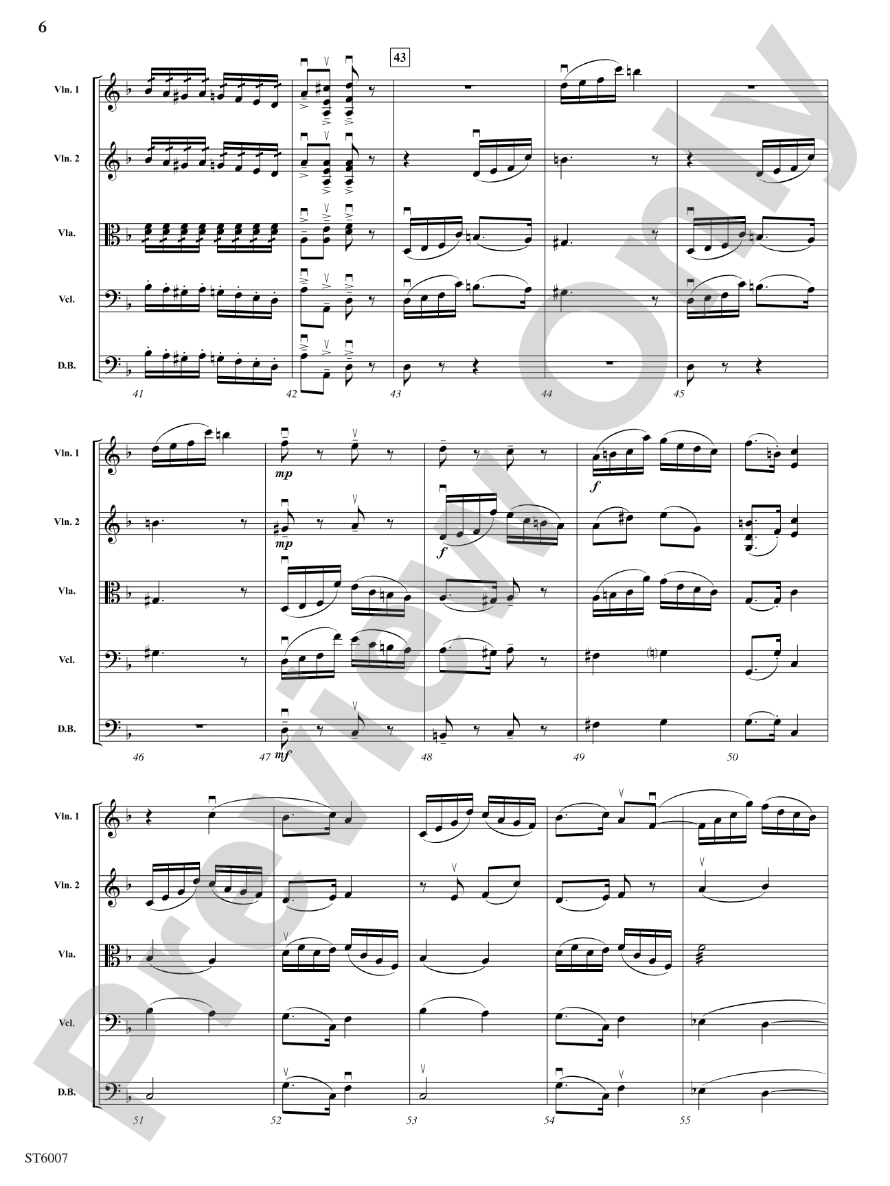 Symphony No. 4 (First Movement): String Orchestra Conductor Score & Parts