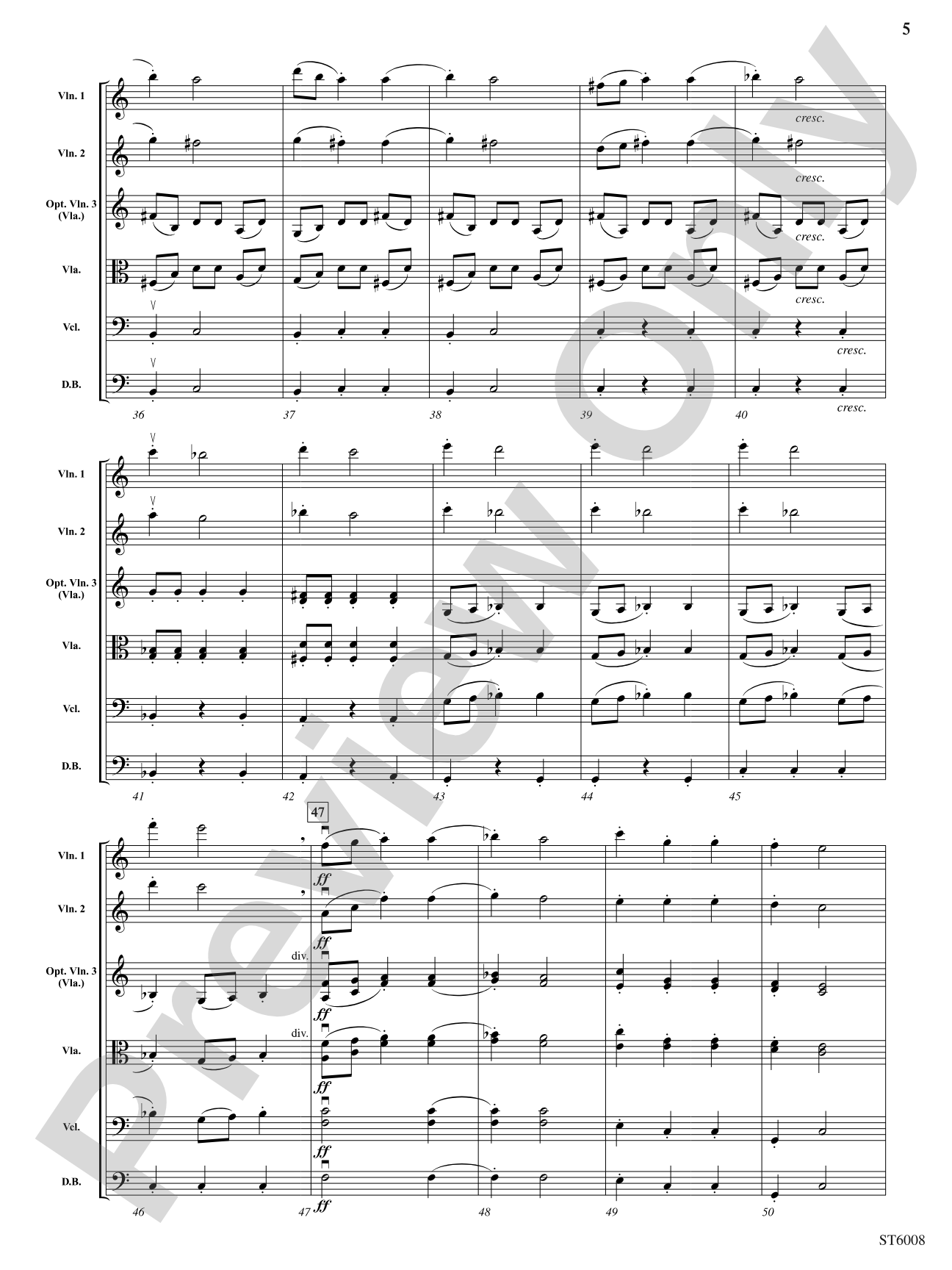 Slavonic Dance, Opus 46, No. 1: String Orchestra Conductor Score & Parts
