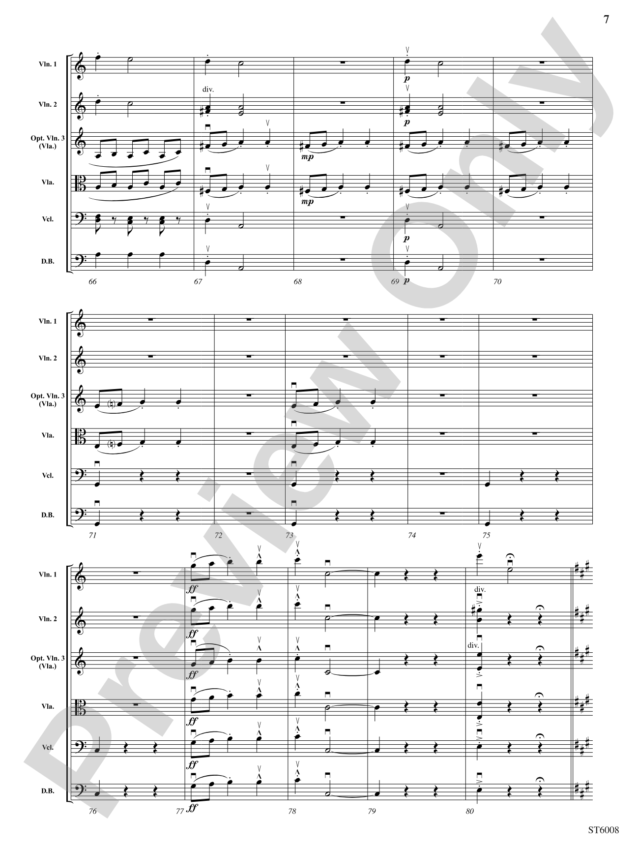 Slavonic Dance, Opus 46, No. 1: String Orchestra Conductor Score & Parts