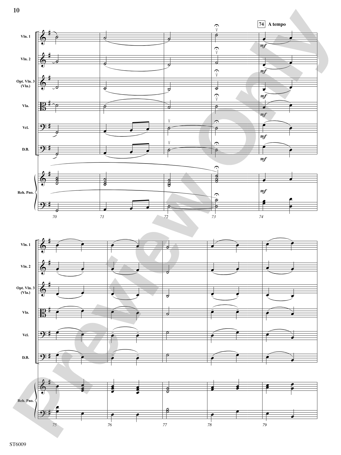 Chorale Fantasia: String Orchestra Conductor Score & Parts